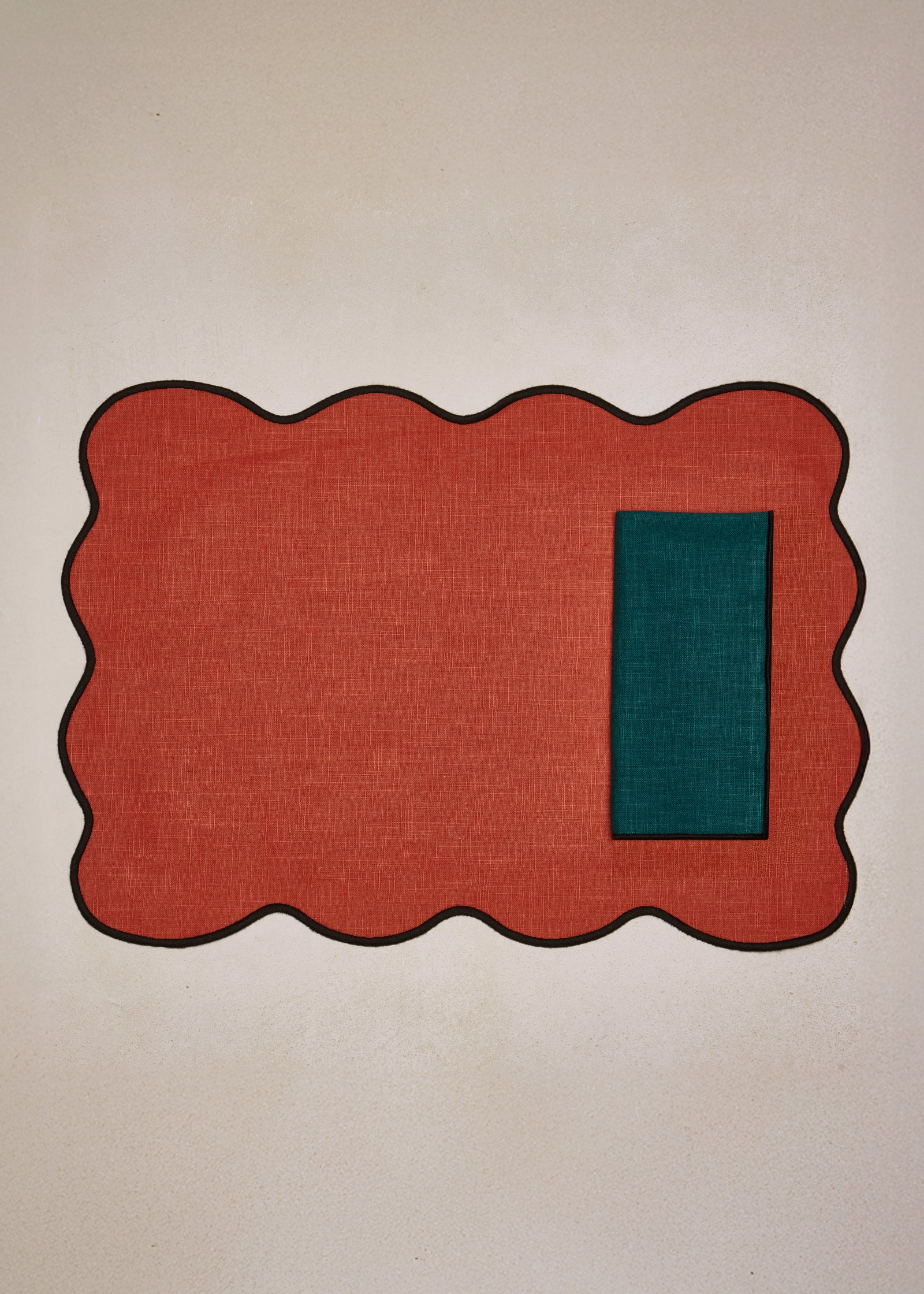 Pack 4 individuales resinados onda