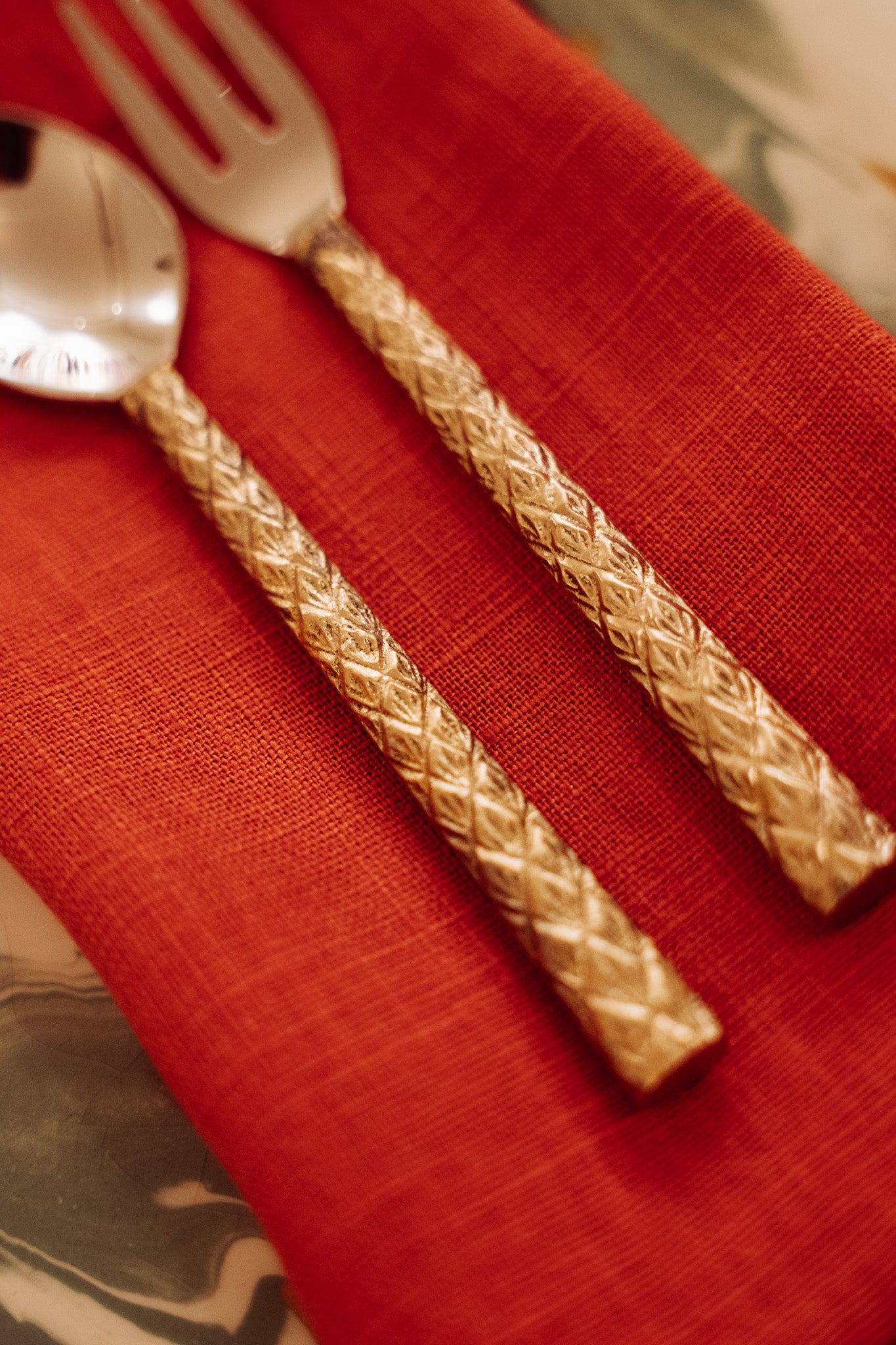 Set de 2 cubiertos postre chameli