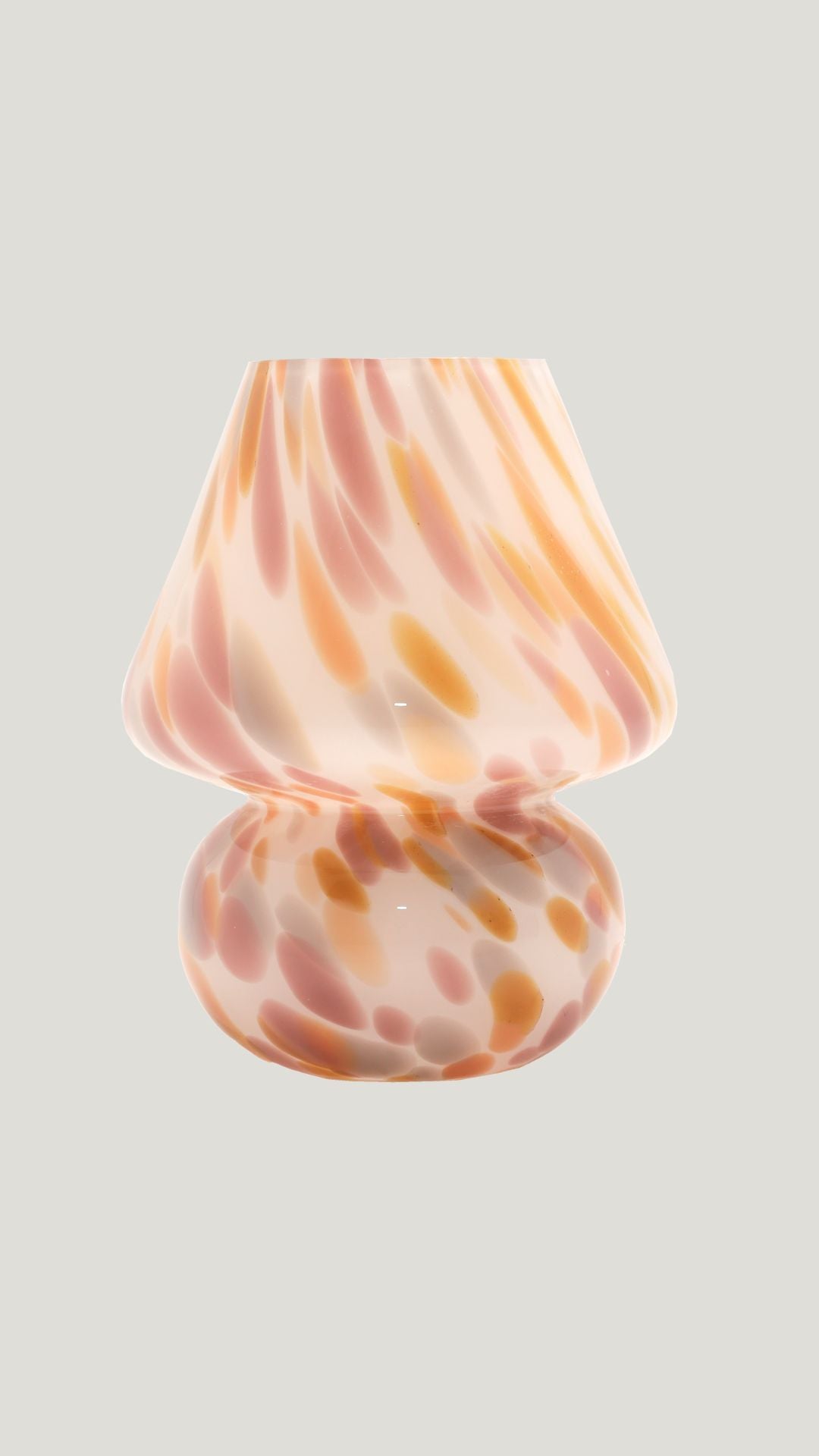 Lámpara de mesa rosa y amarillo