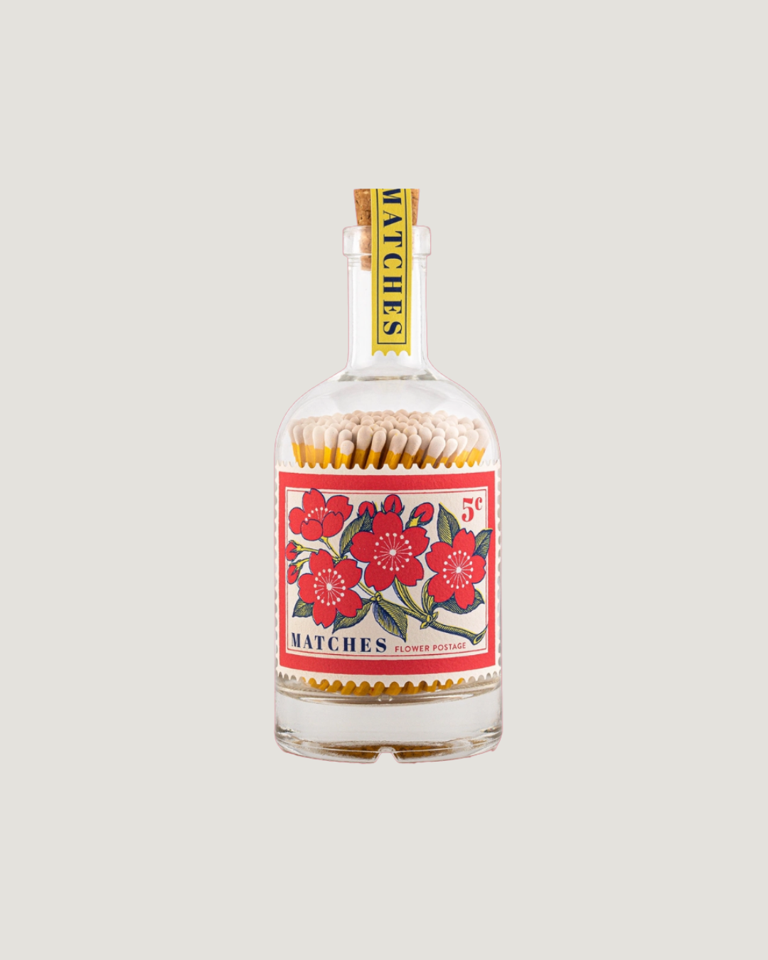 Cerillas-Flowers Stamp Match Bottle