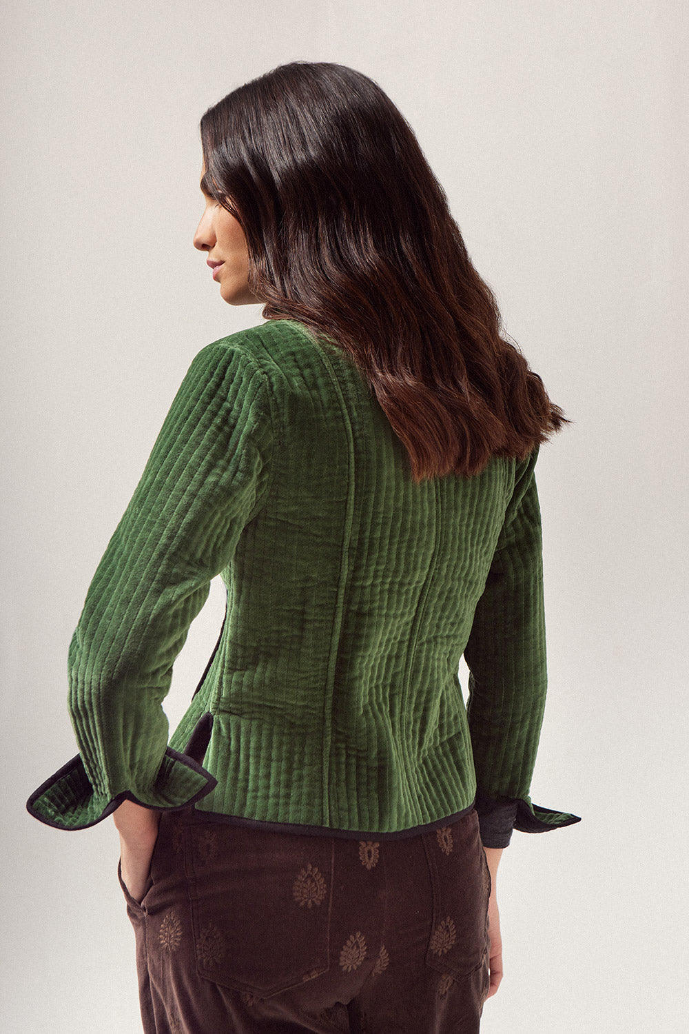 Chaqueta Quilted Terciopelo