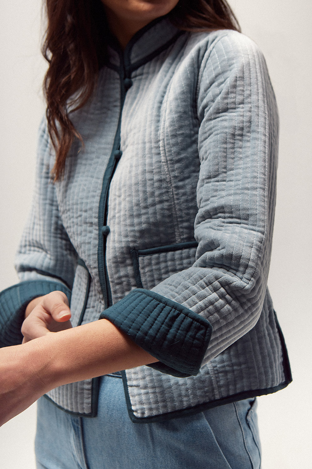 Chaqueta Quilted Terciopelo