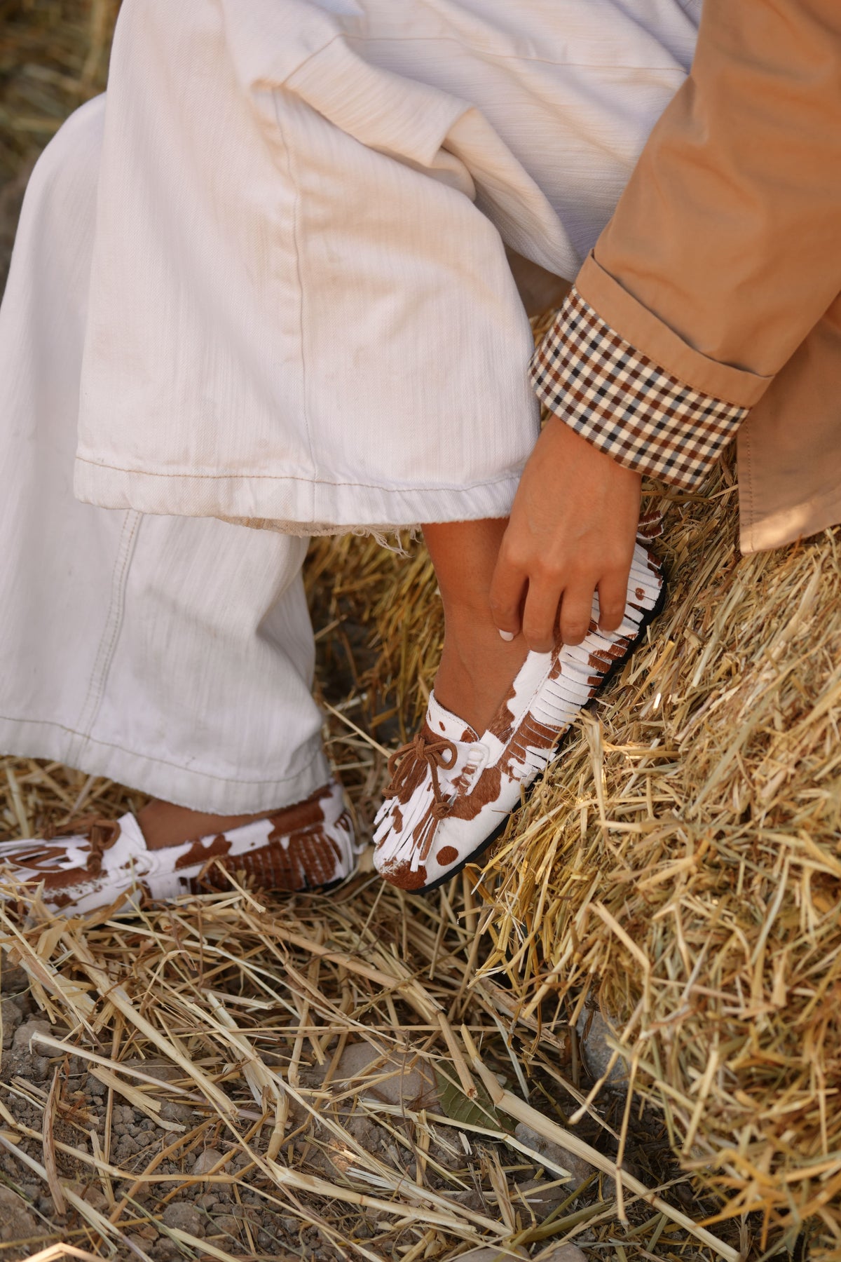 Mocasines de piel de vaca