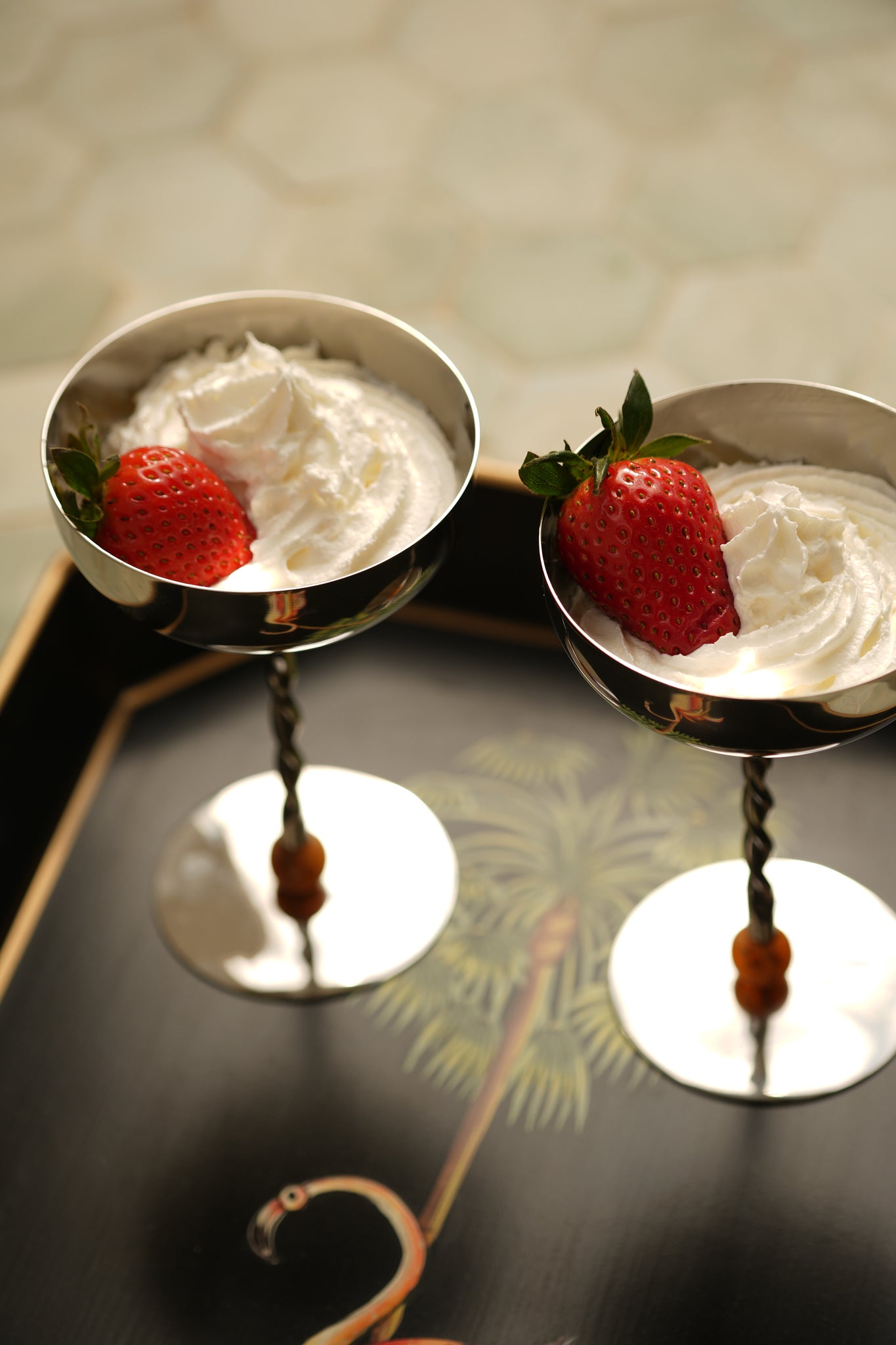 Pack 2 copas plateada