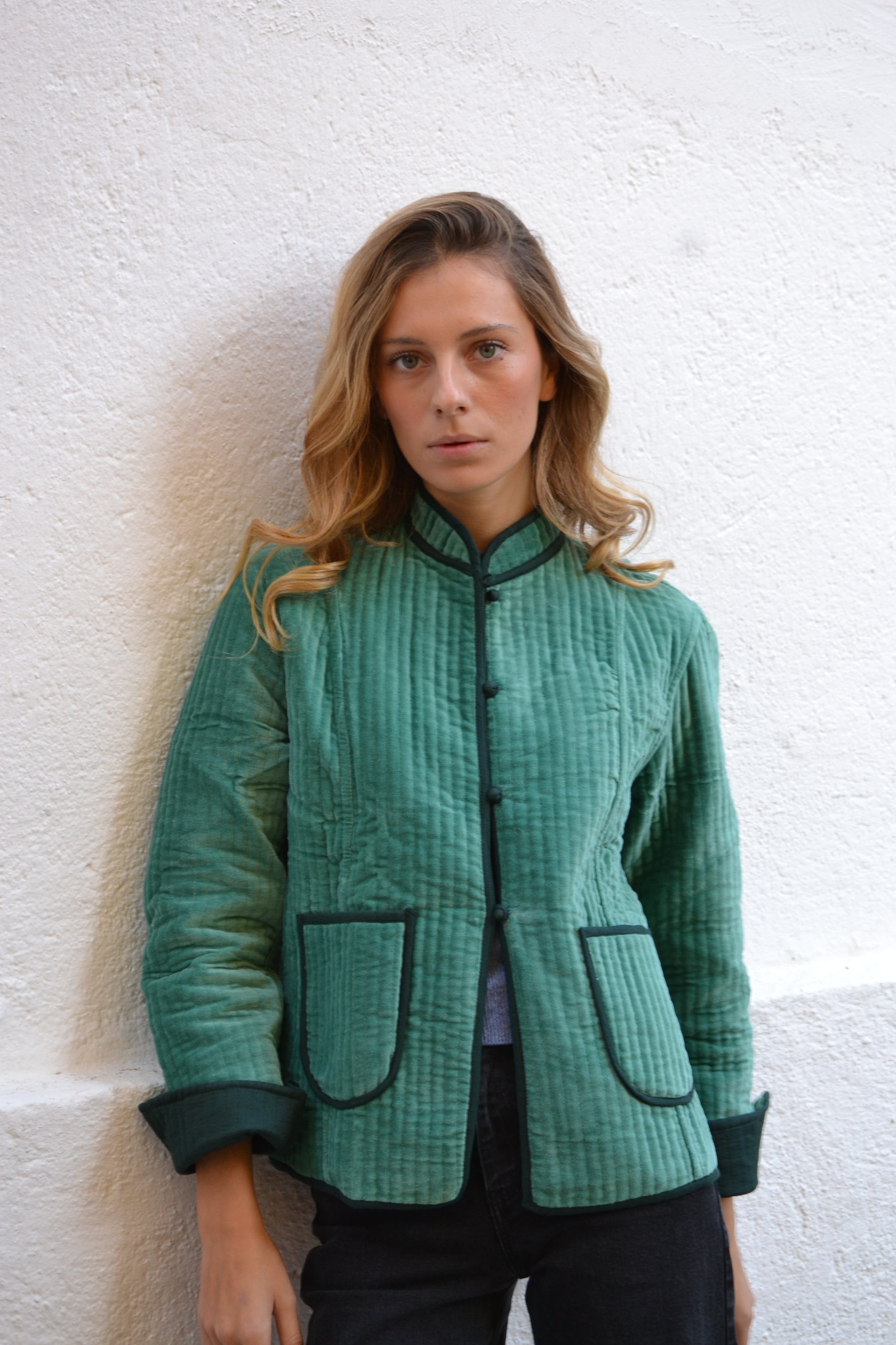 CHAQUETA QUILTED TERCIOPELO