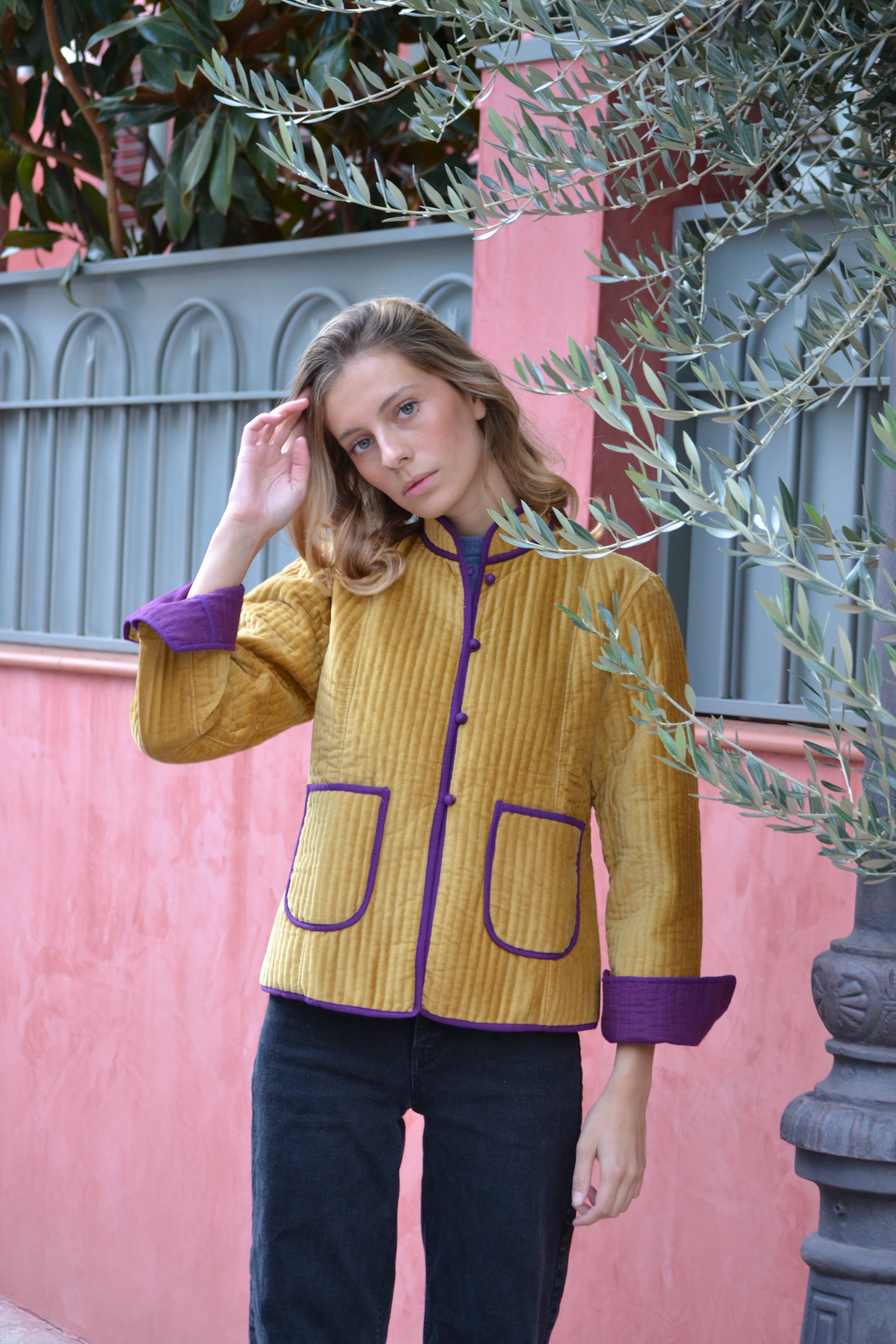 CHAQUETA QUILTED TERCIOPELO