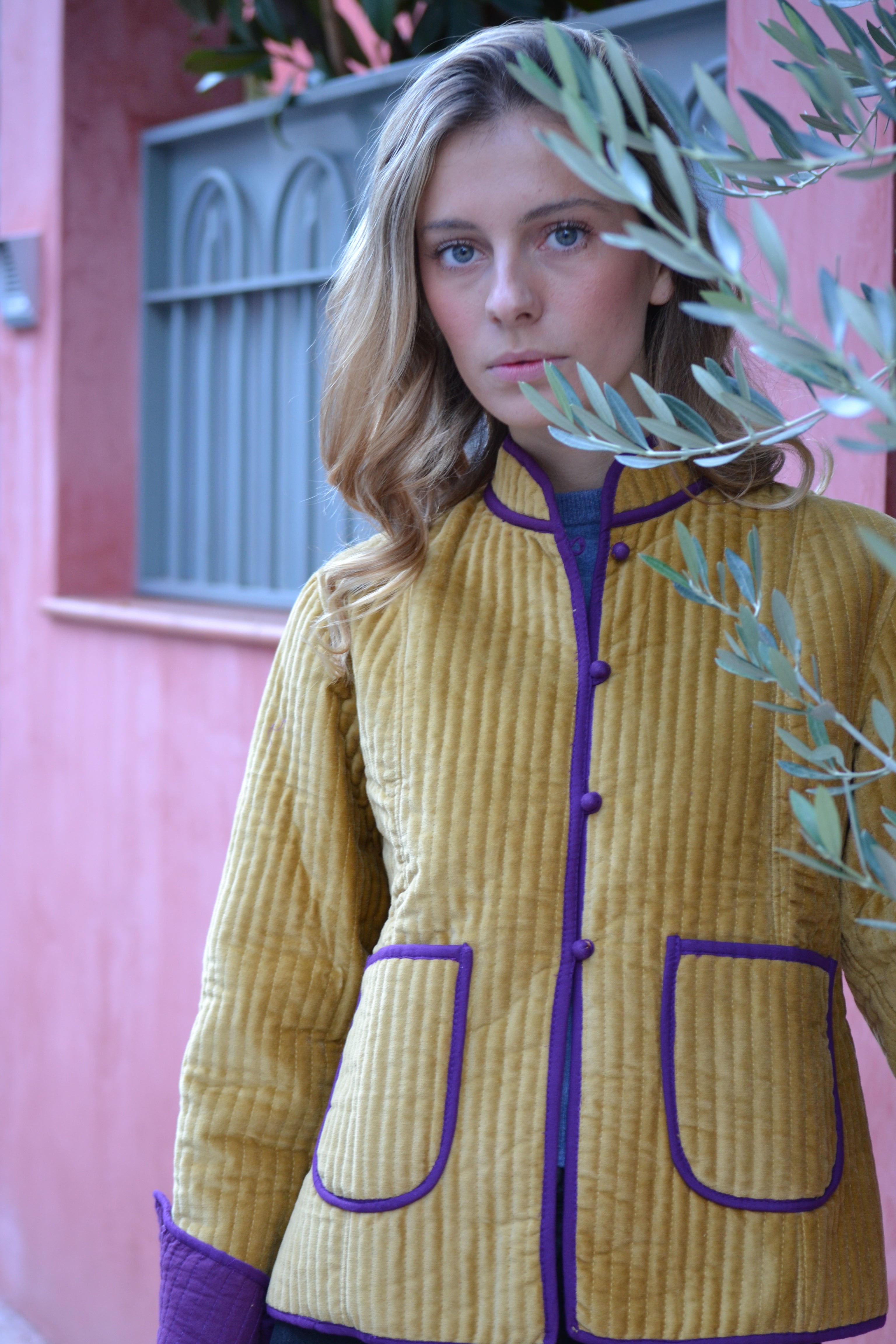 CHAQUETA QUILTED TERCIOPELO