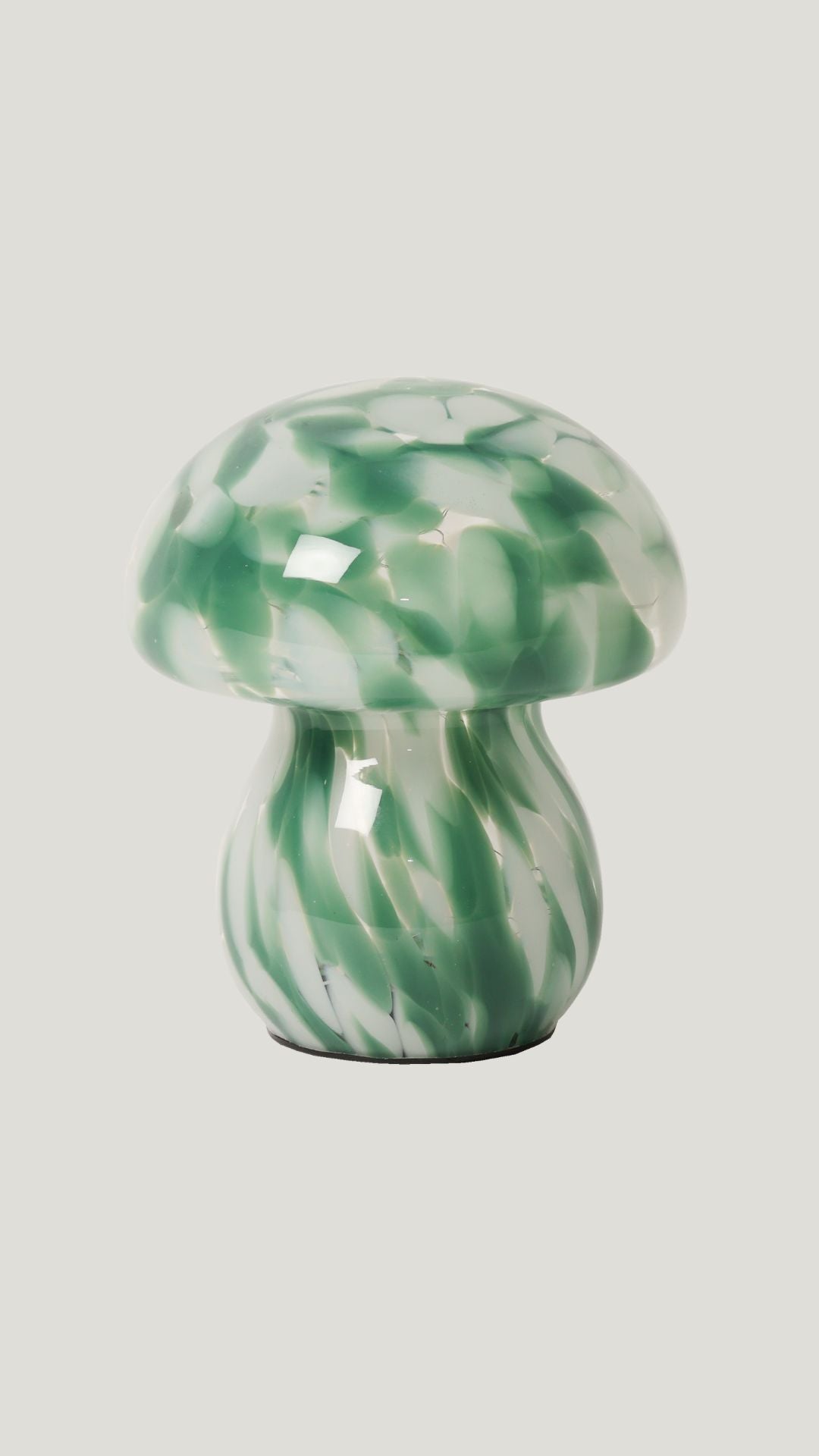 Lampara seta verde y blanca