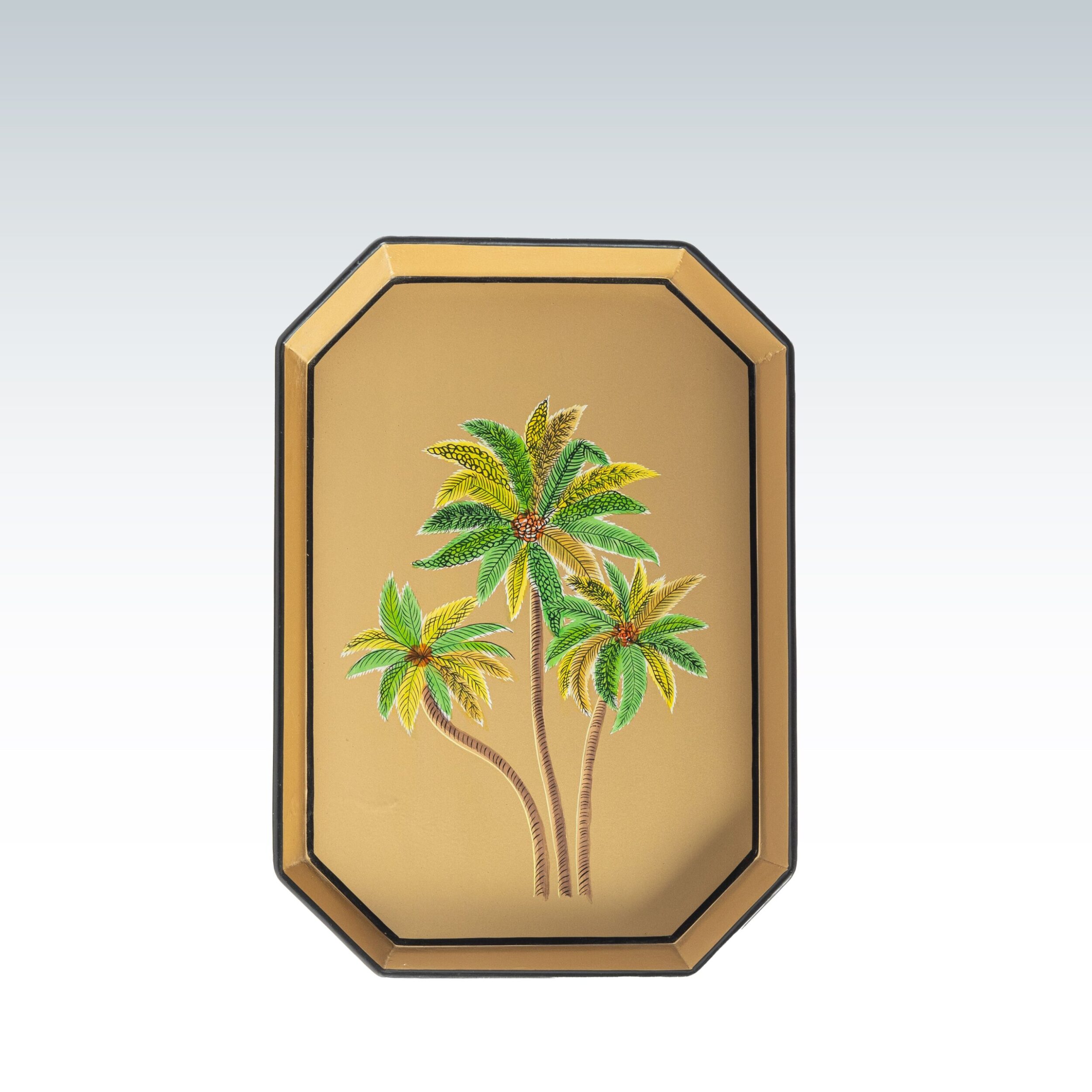 BANDEJA PALMERA DORADA