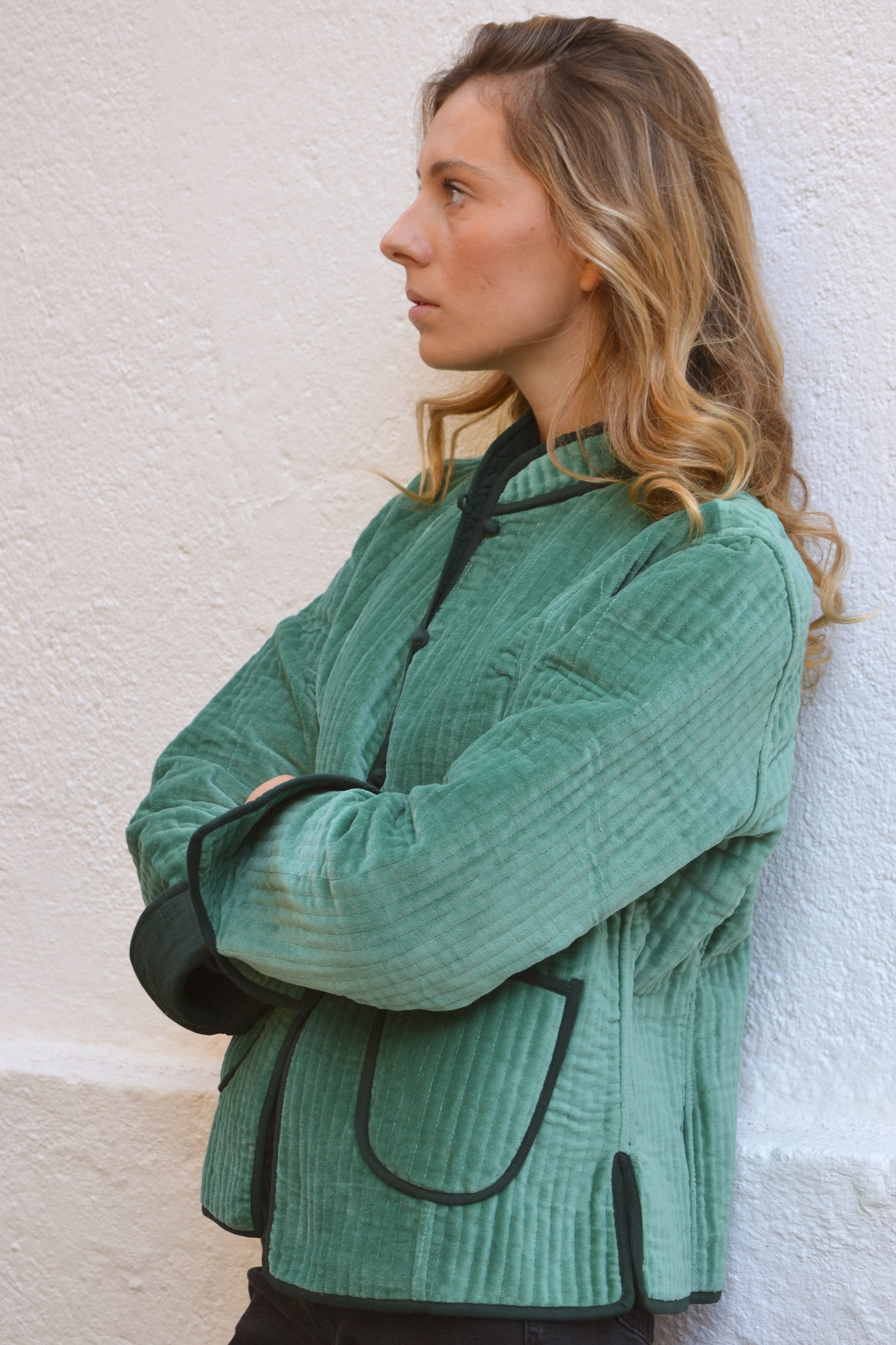 CHAQUETA QUILTED TERCIOPELO