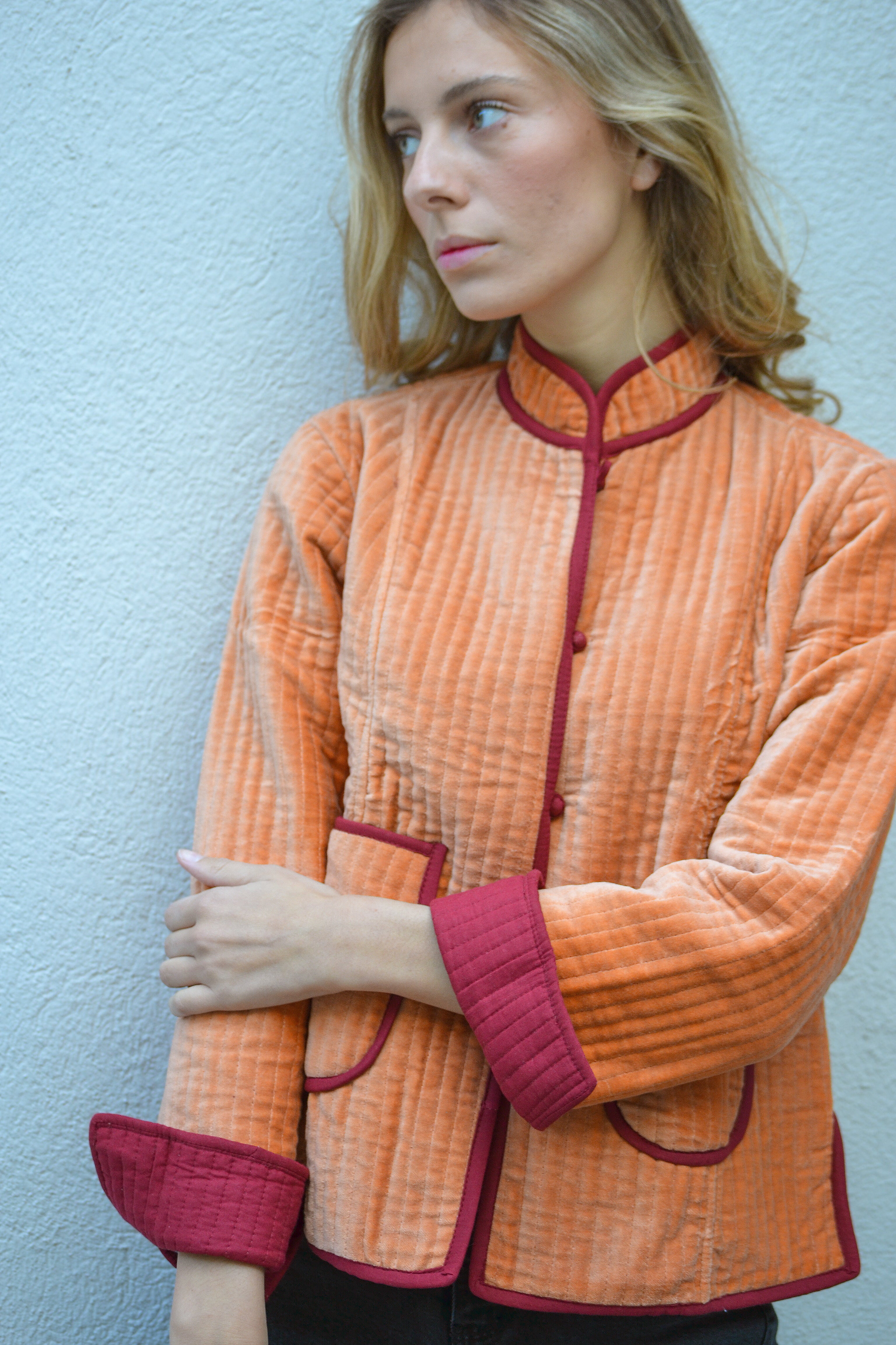 CHAQUETA QUILTED TERCIOPELO