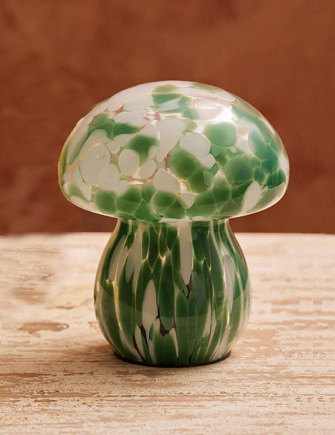 Lampara seta verde y blanca