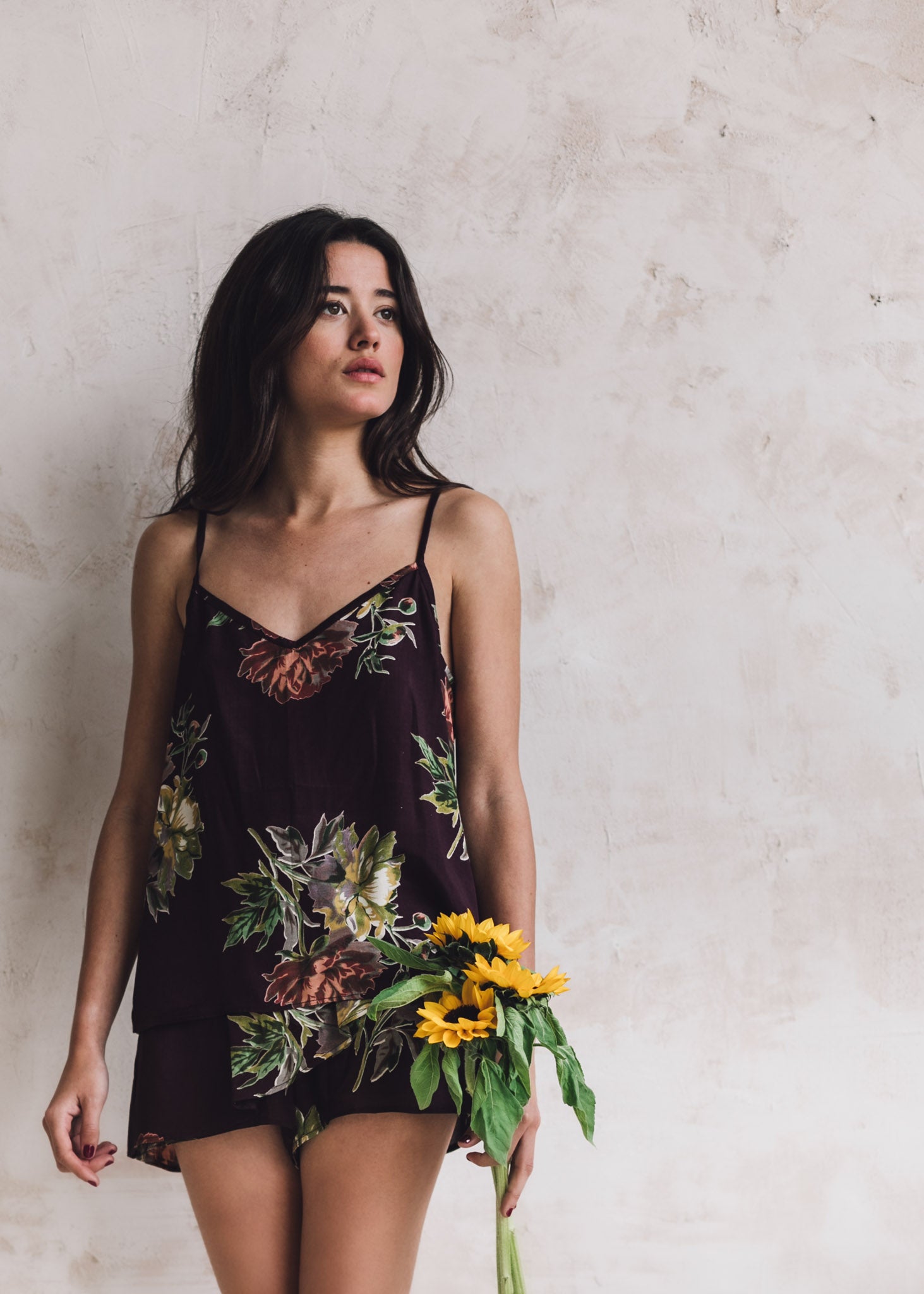 PIJAMA CORTO FLORAL SINGAPUR