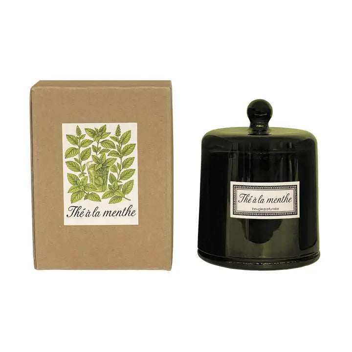 Vela con campana botanic PM té a la menta