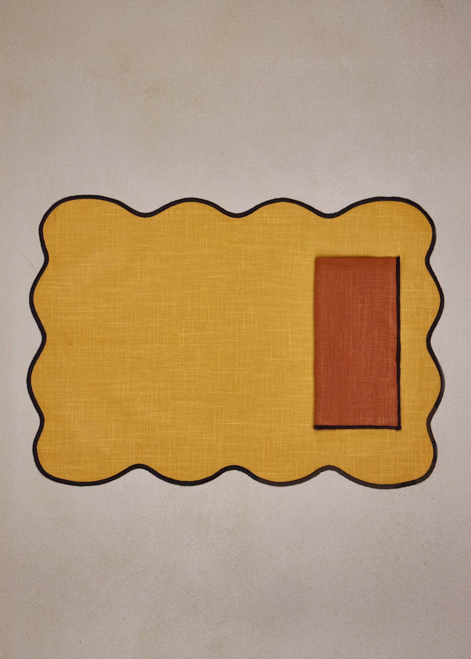 Pack 4 individuales resinados onda