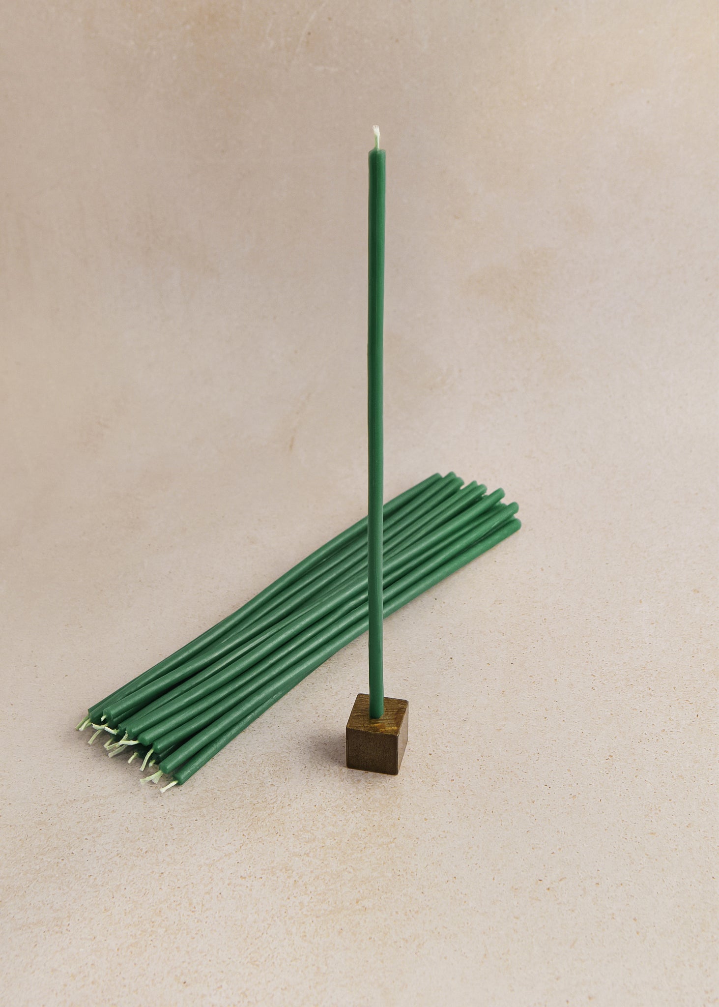 Pack 20 velas + 2 soportes