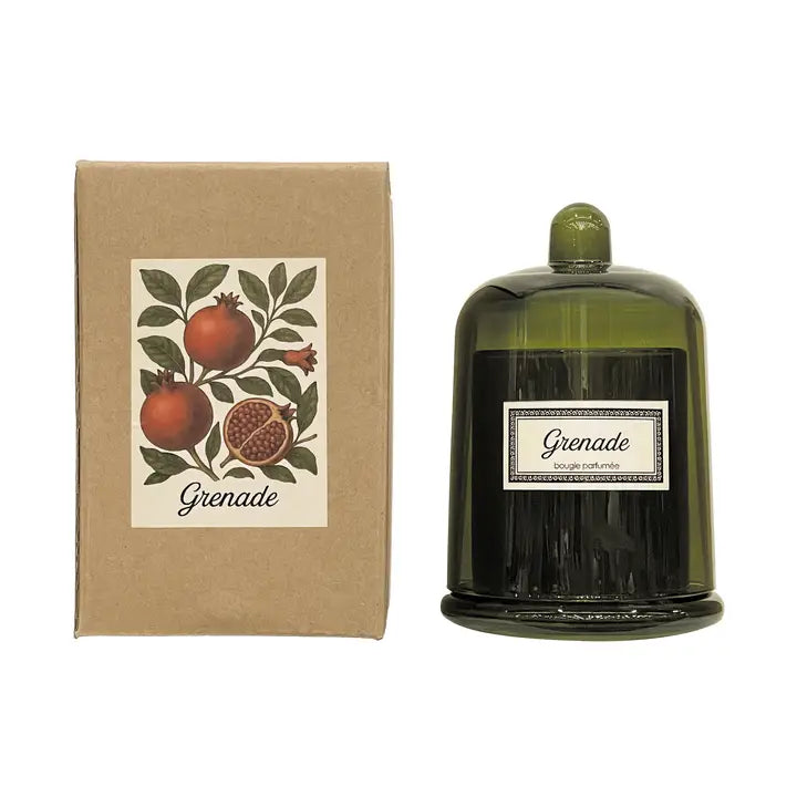 Vela campana botánica grande granate