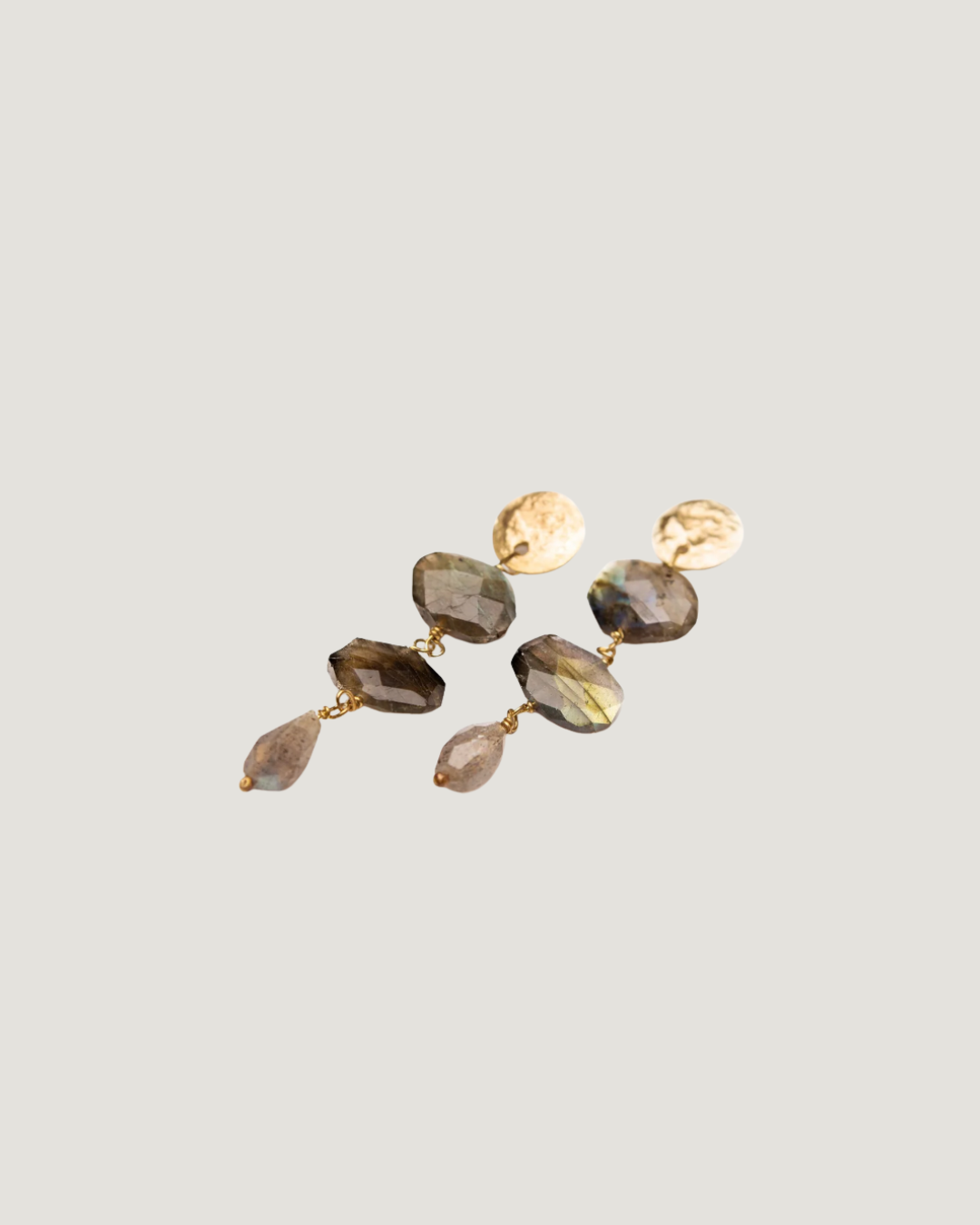 OP-Pendientes Moneda 3 Labradoritas