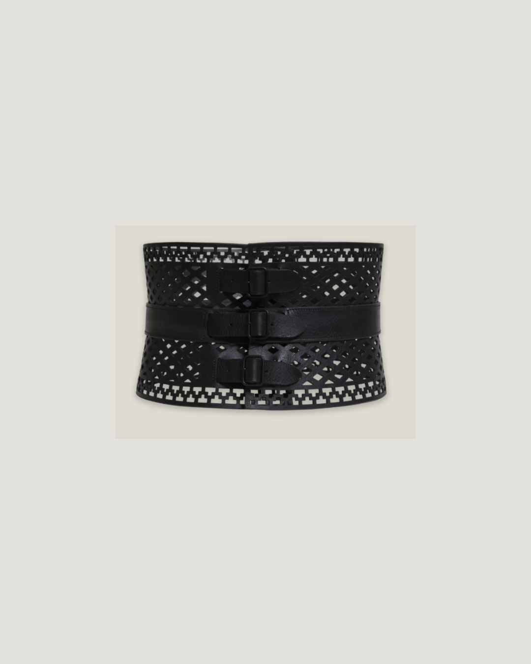 Cinturon Mantilla Calado negro