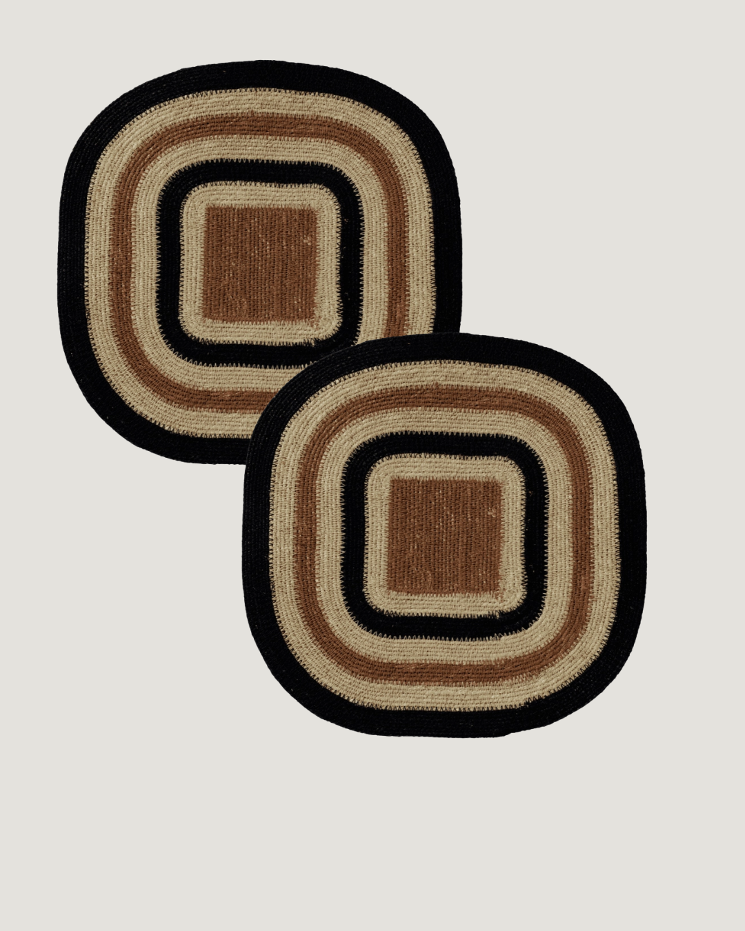 Pack 2  individuales rafia