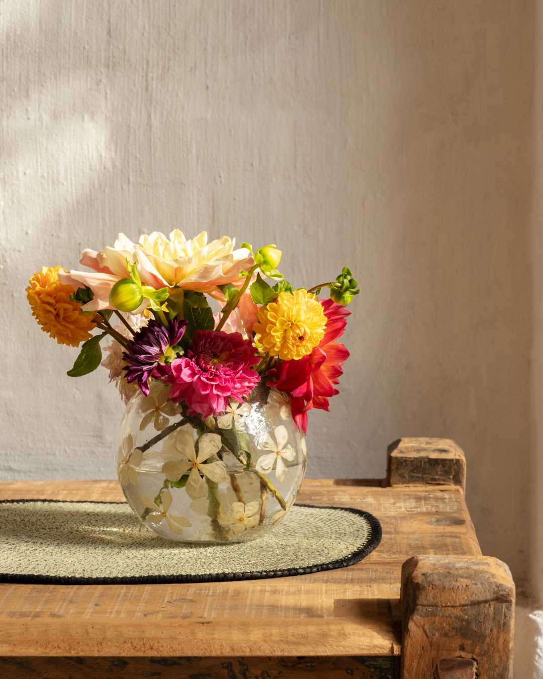 Pack  2 individuales rafia