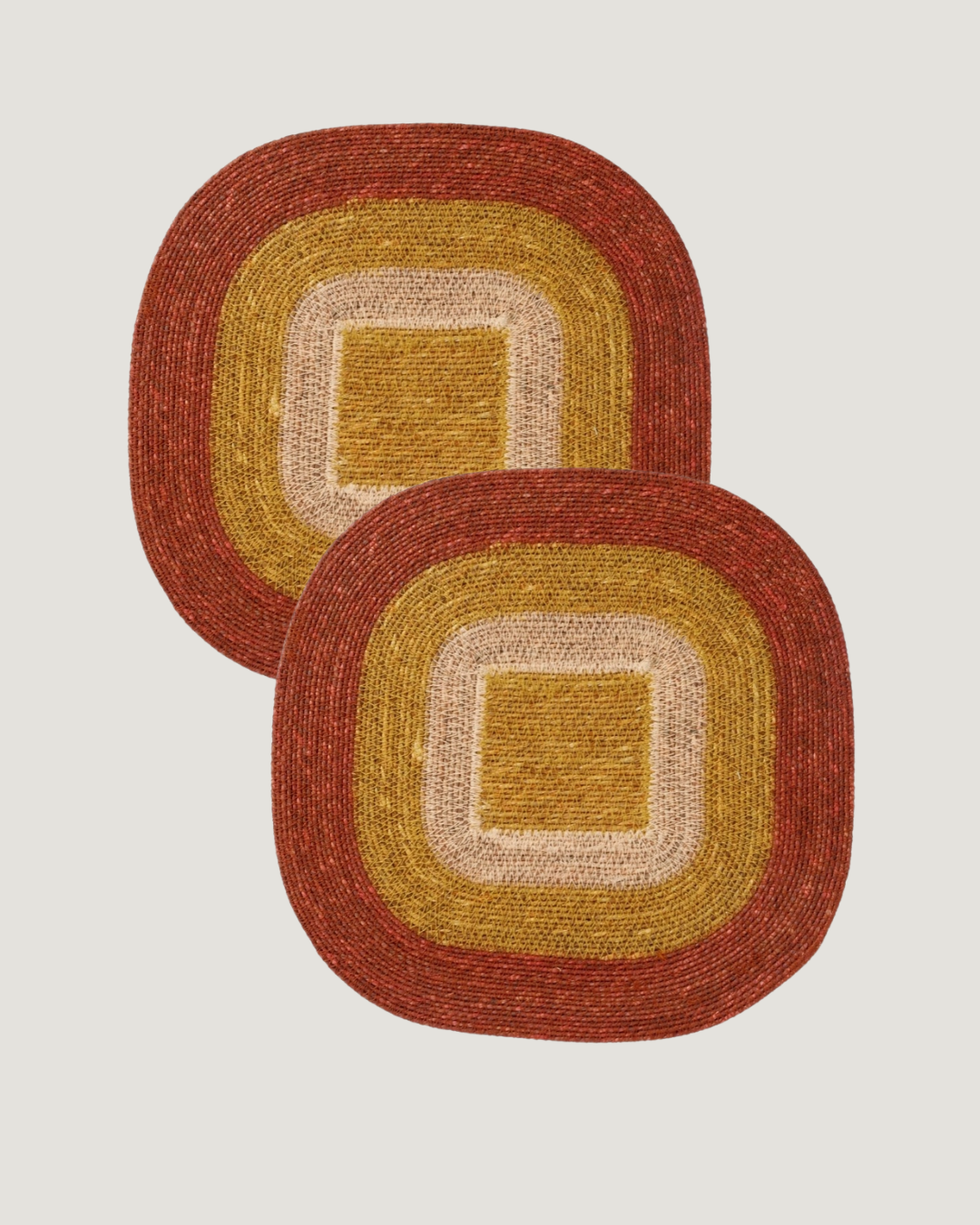 Pack 2  individuales rafia