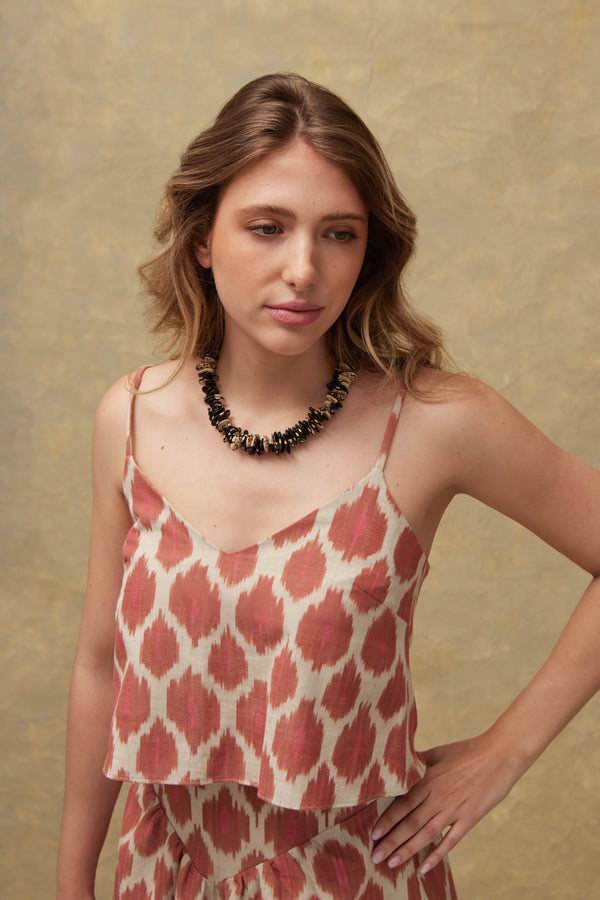 Top estampado algodón