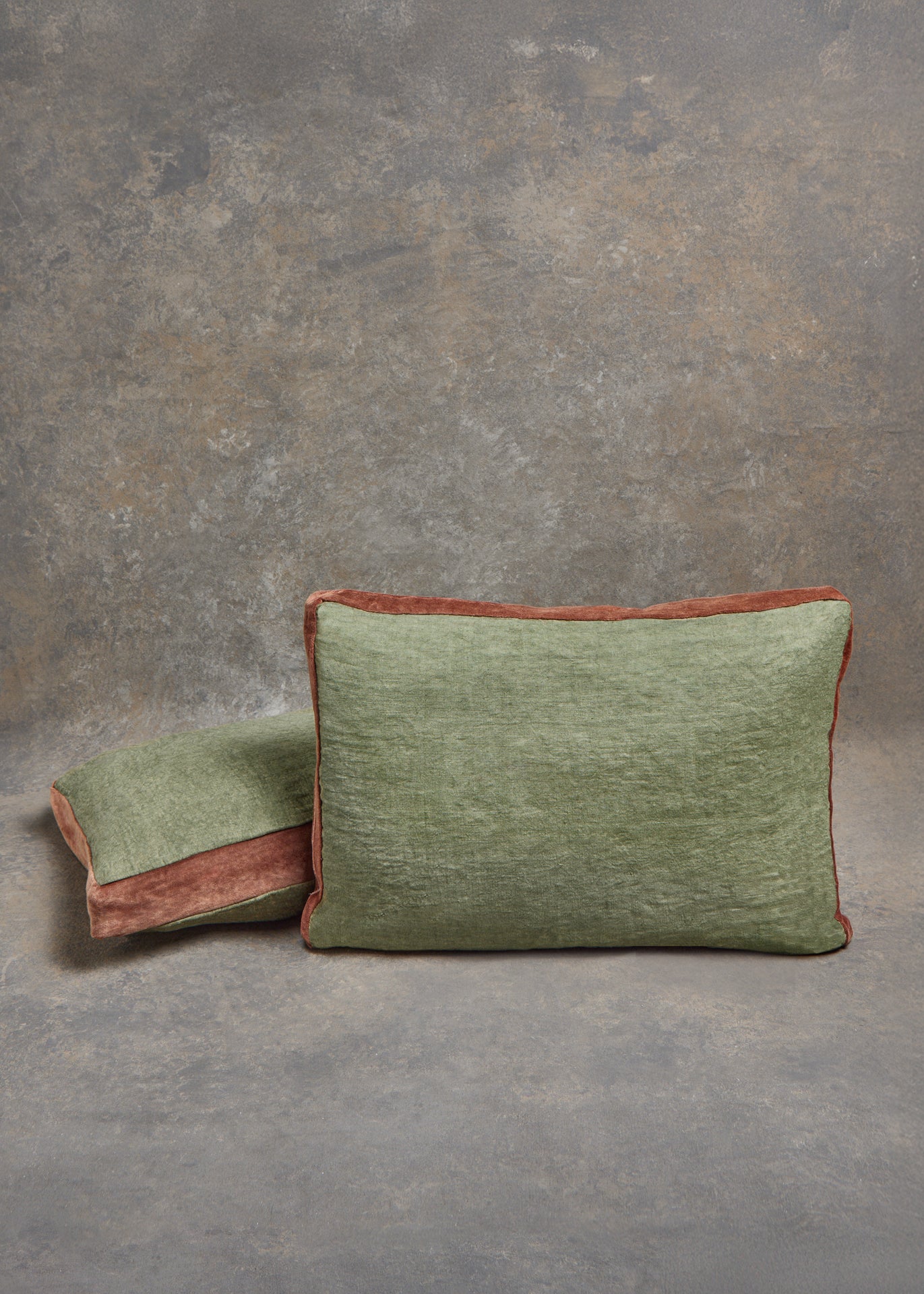 Funda de cojin verde oscuro
