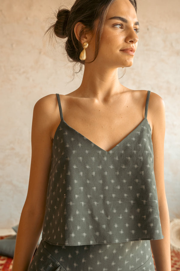 Top estampado algodón
