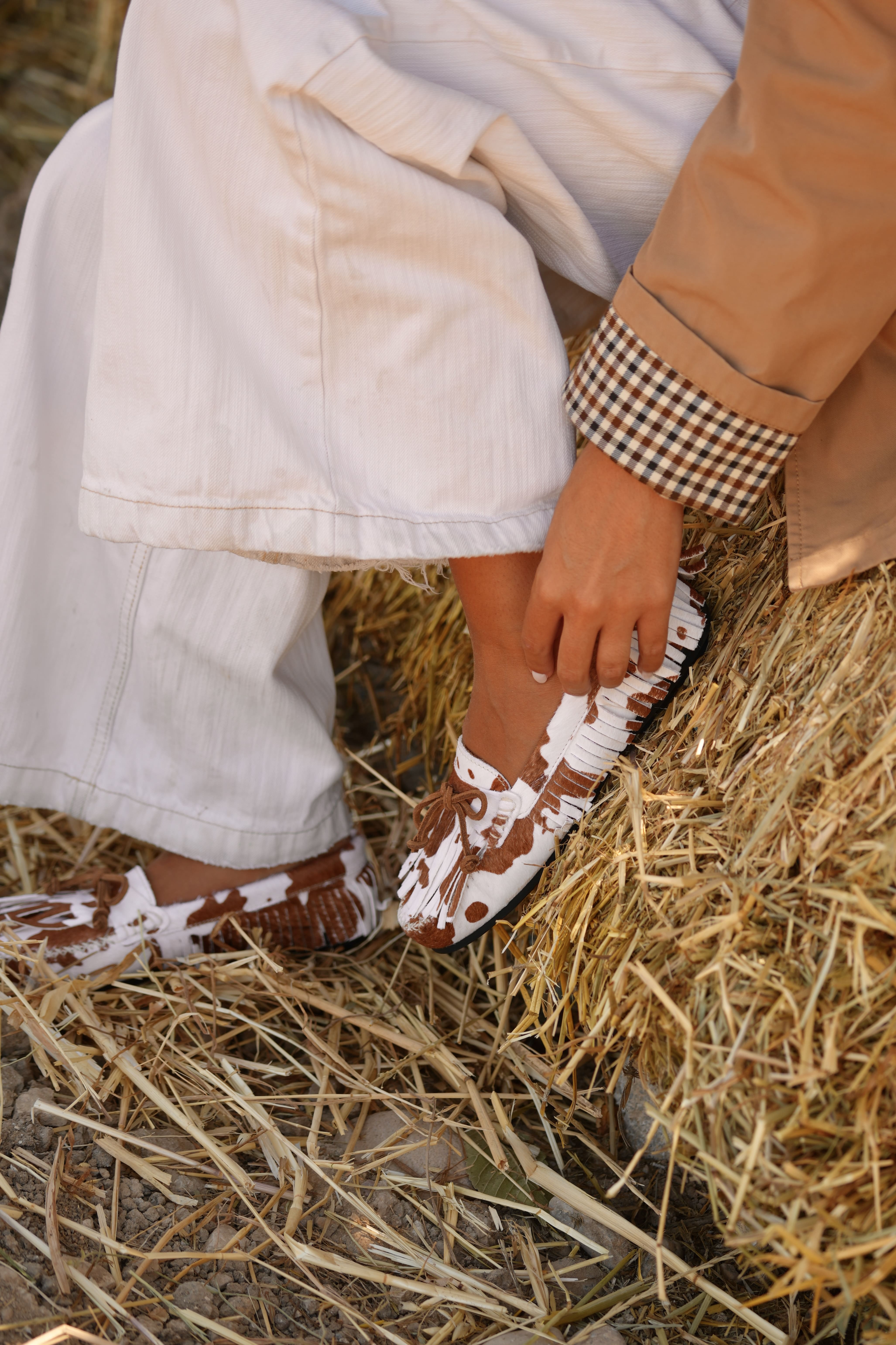 Mocasines de piel de vaca