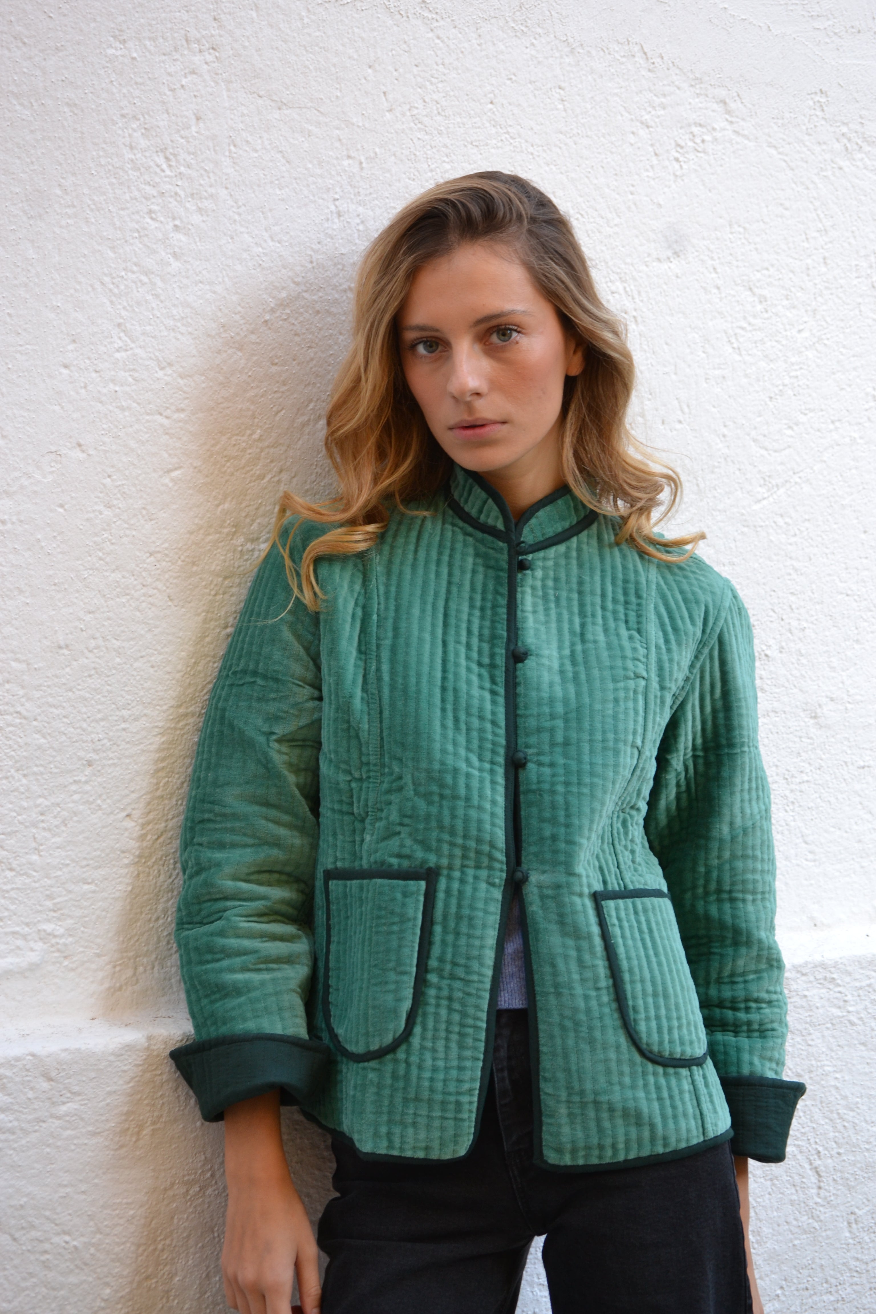 CHAQUETA QUILTED TERCIOPELO
