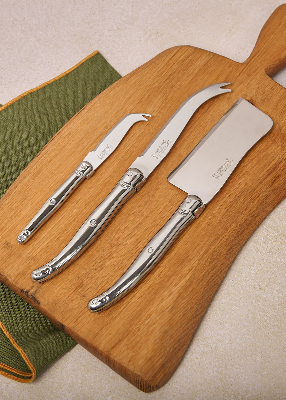SET 3 PIEZAS QUESO INOX
