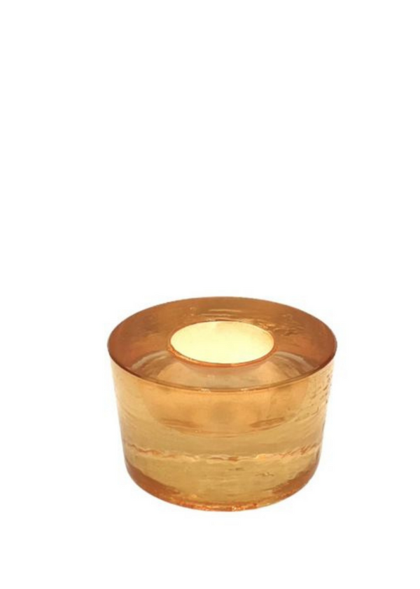 PORTAVELA CRISTAL NARANJA