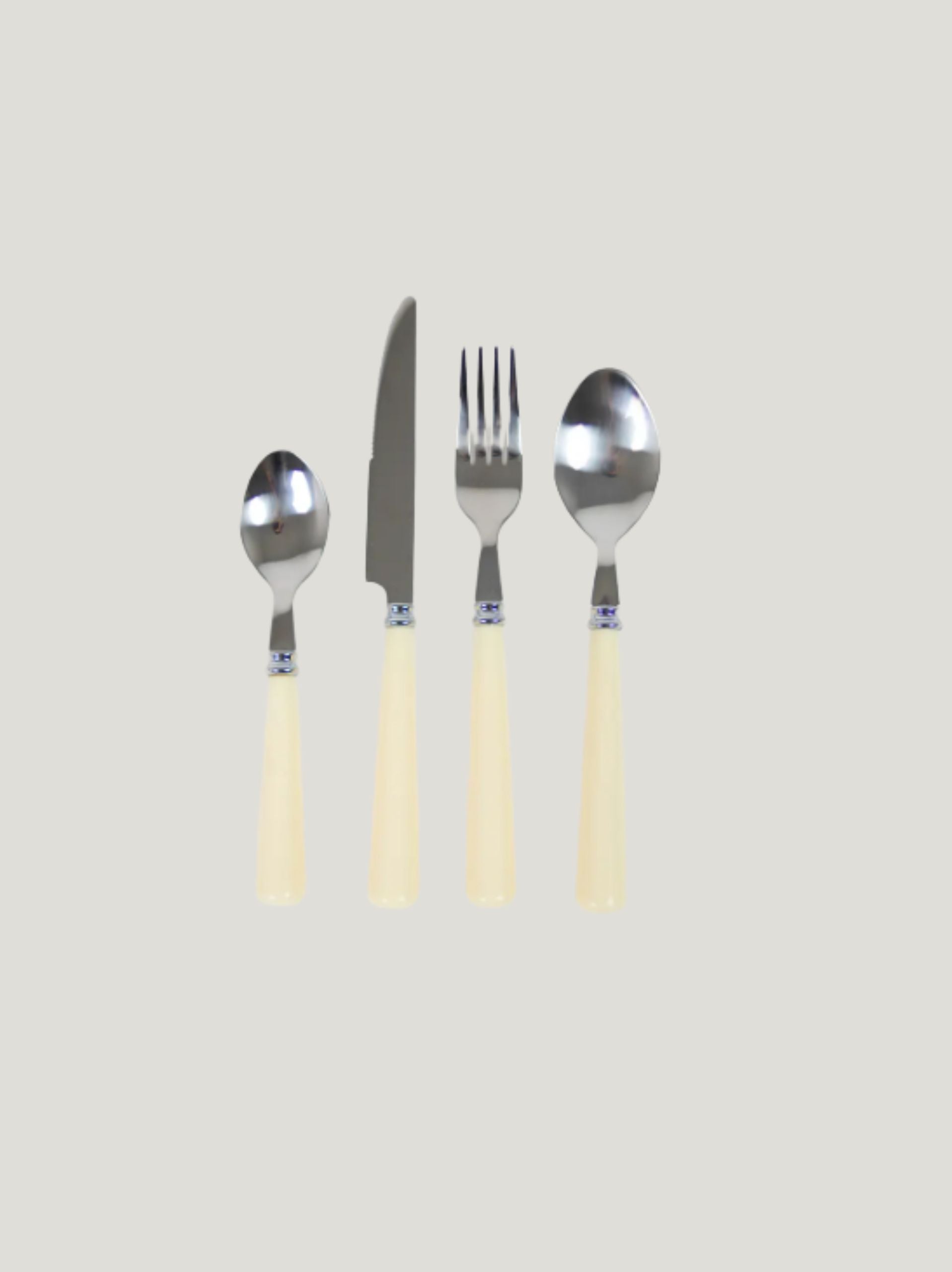 Set 24 piezas cuberteria blanca