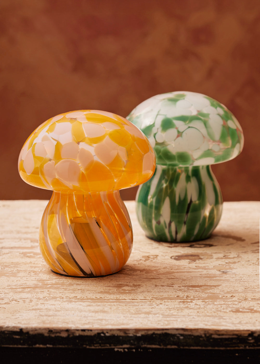 Lampara seta rosa y naranja