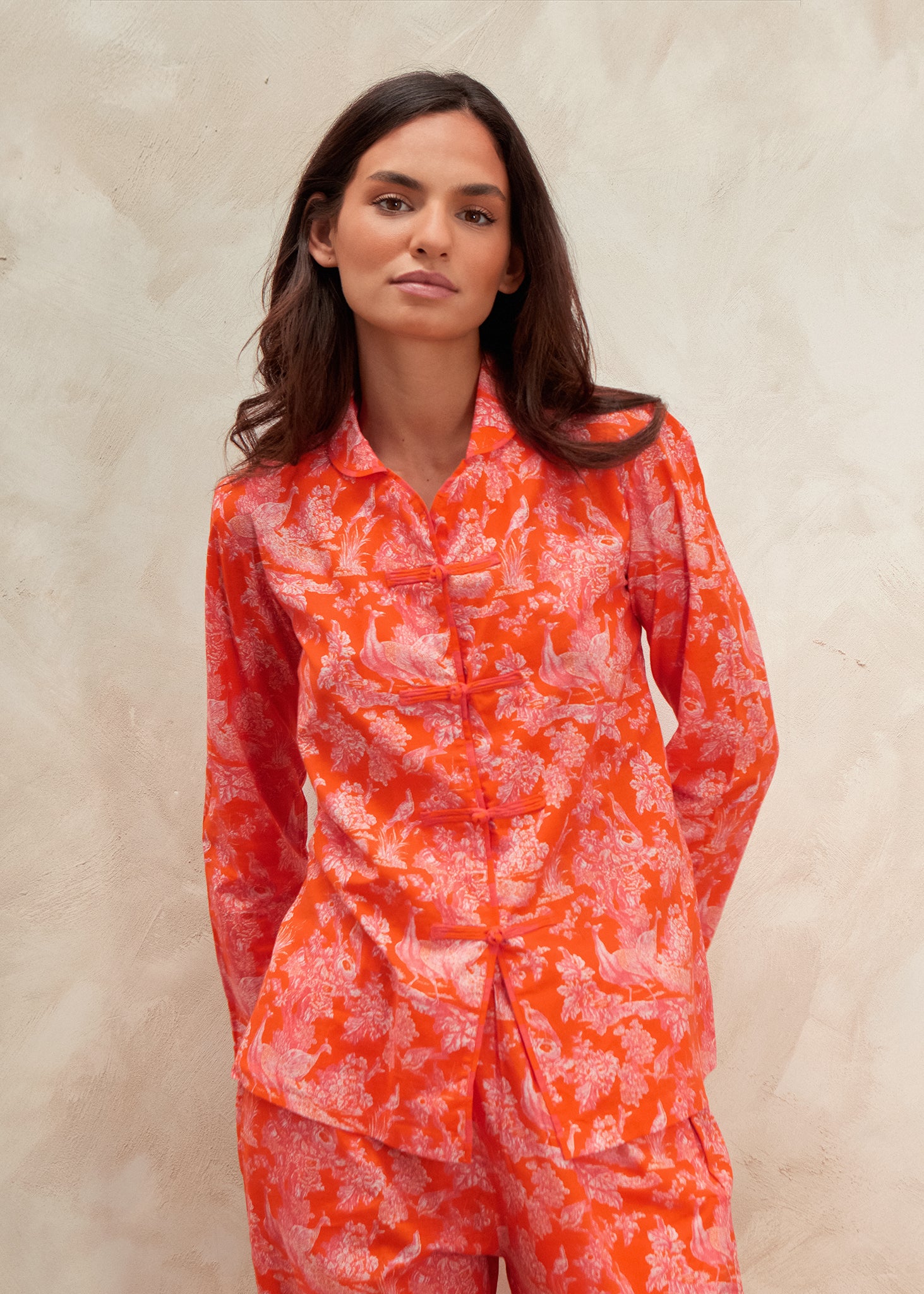 Pijama Peacock coral