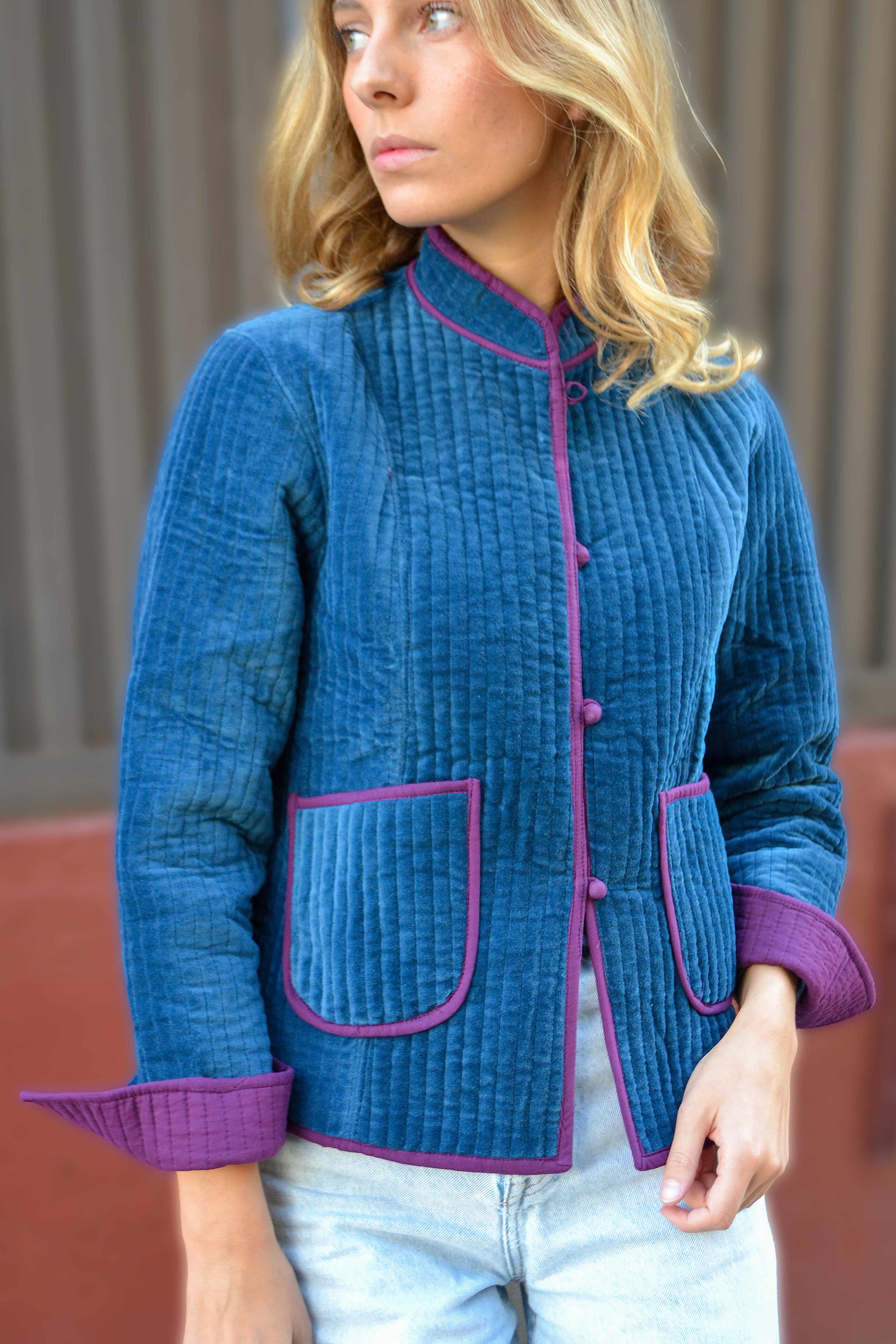 CHAQUETA QUILTED TERCIOPELO