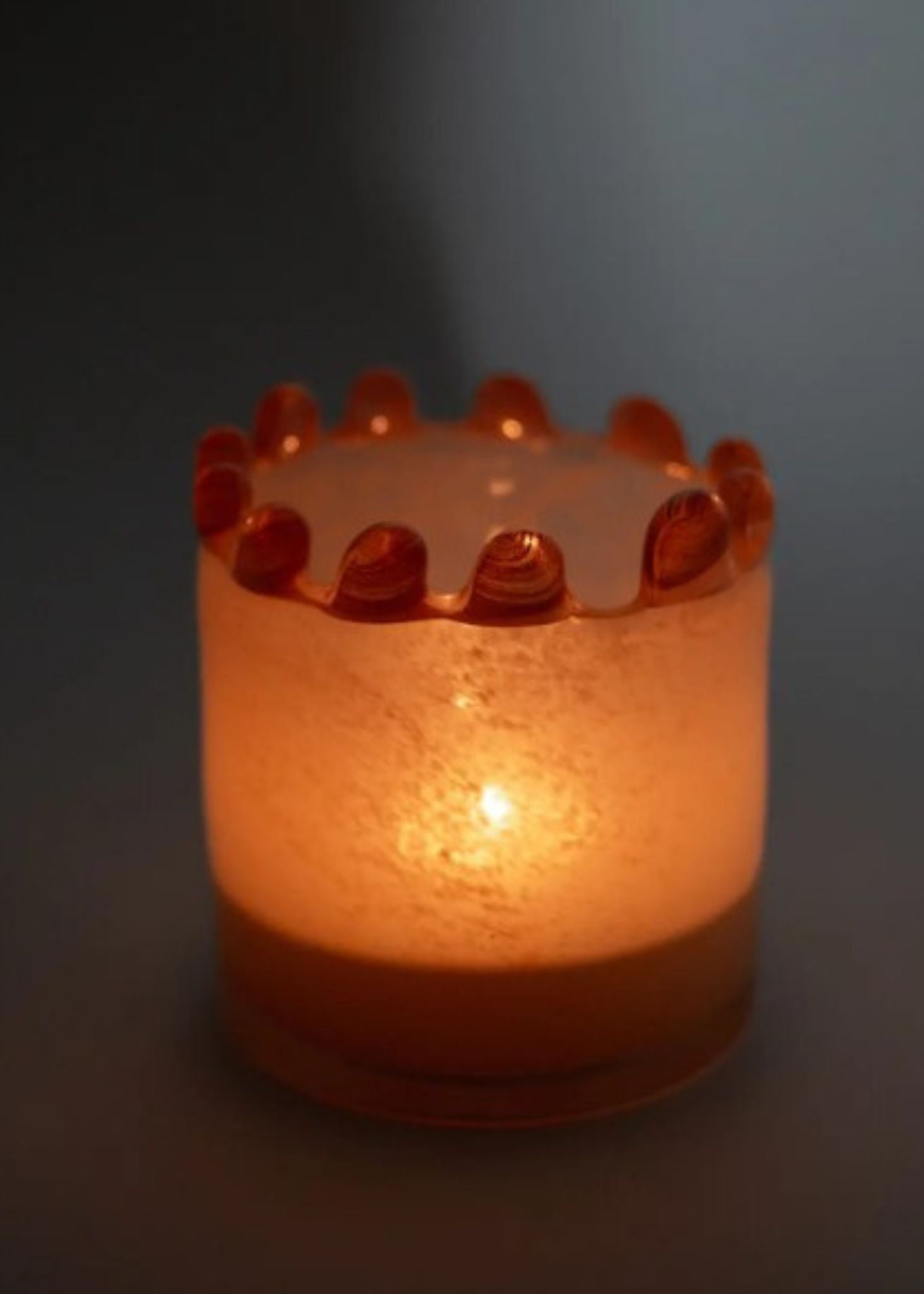 Porta velas orange 10cm