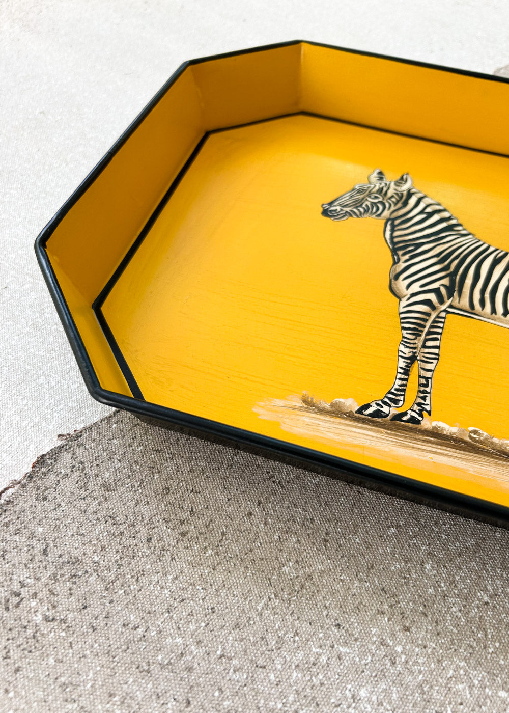BANDEJA GRANDE ZEBRA AMARILLO