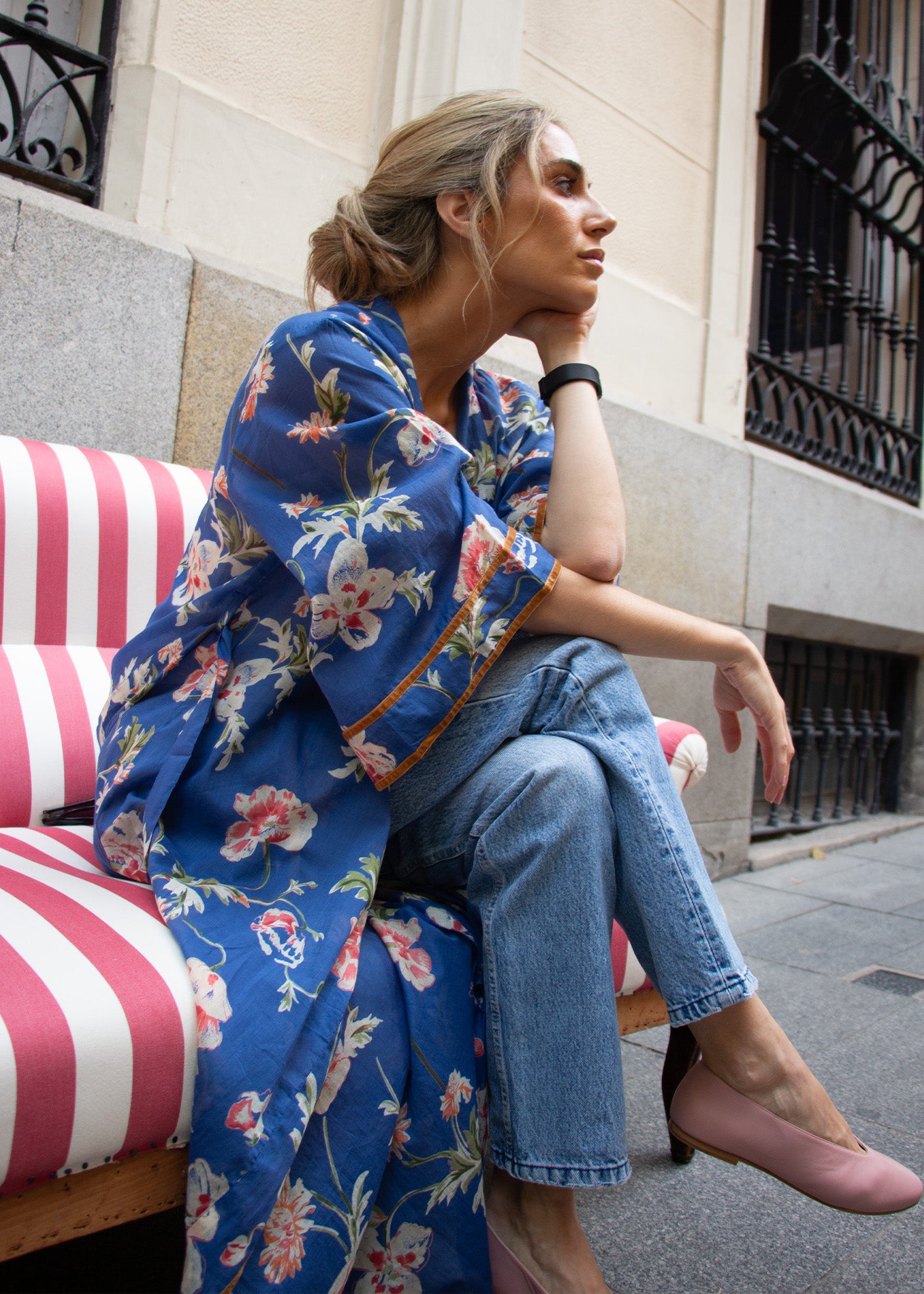 Kimono floral tanger