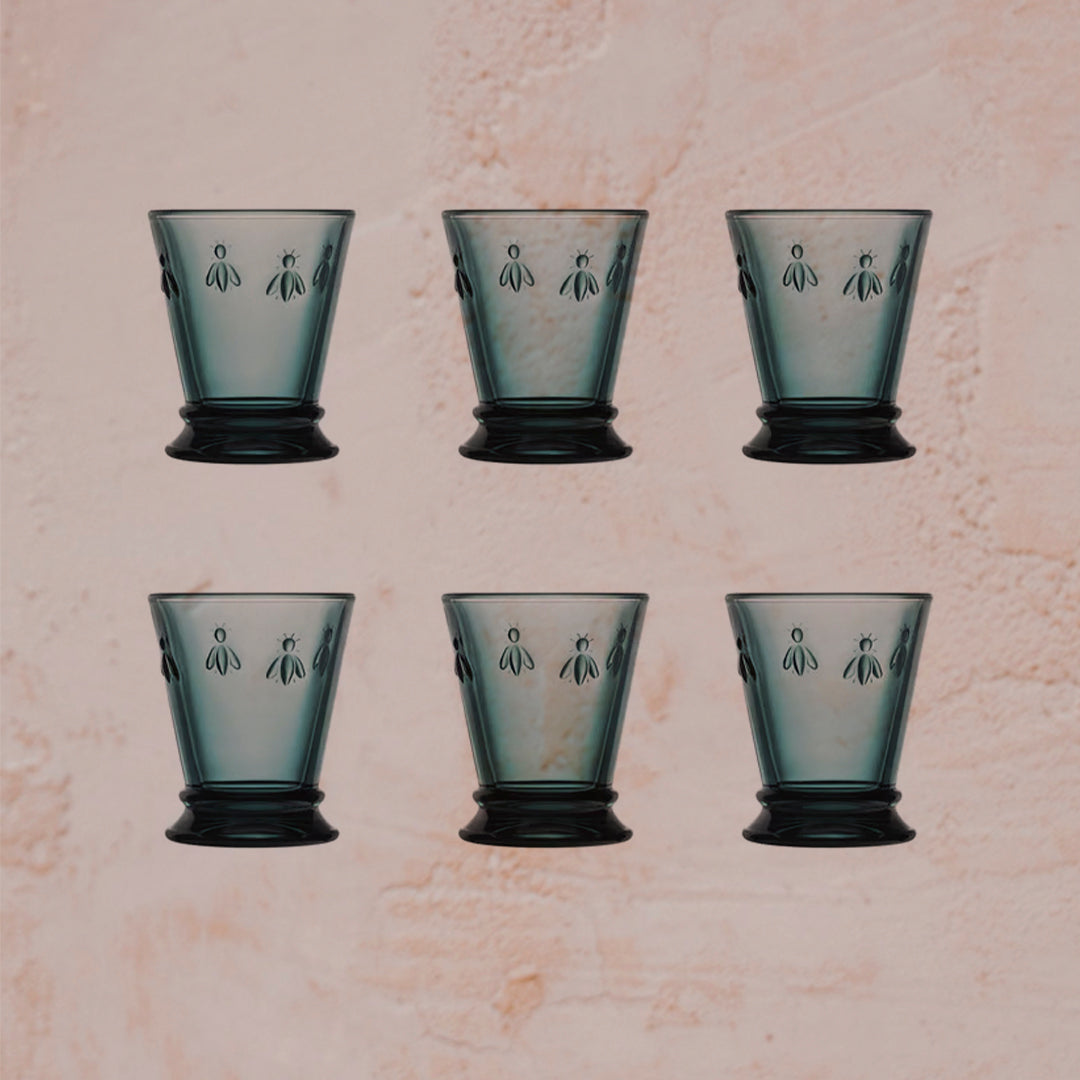PACK 6 VASO  GOBELET ABEILLE BLEU NUIT