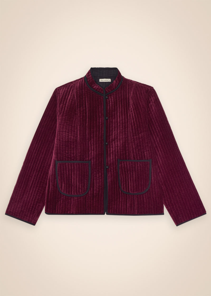 CHAQUETA QUILTED TERCIOPELO