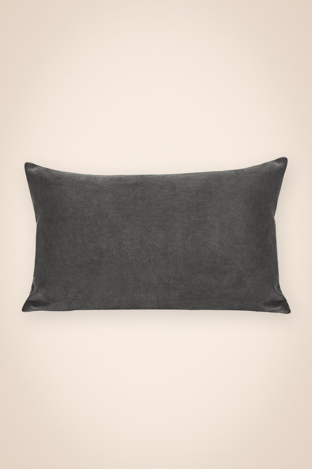 Funda cojín terciopelo gris