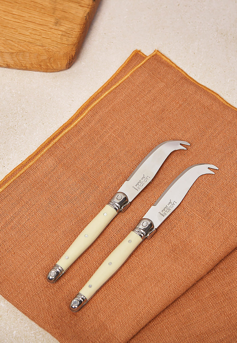 SET 4 CUCHILLOS QUESO PQ MARFIL