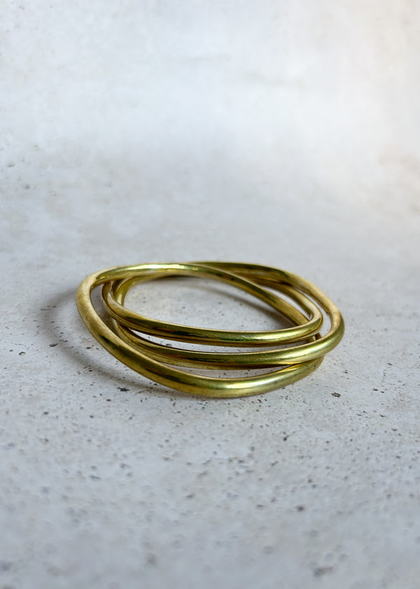 Pulsera triple dorada