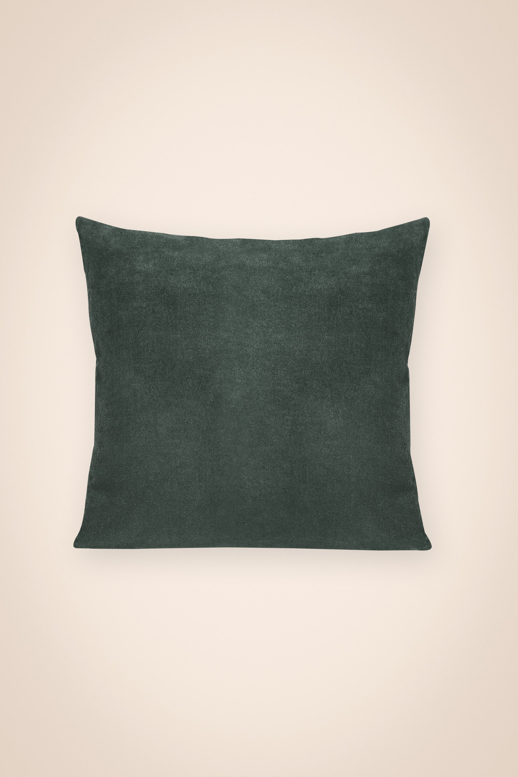 Funda cojín terciopelo verde oscuro