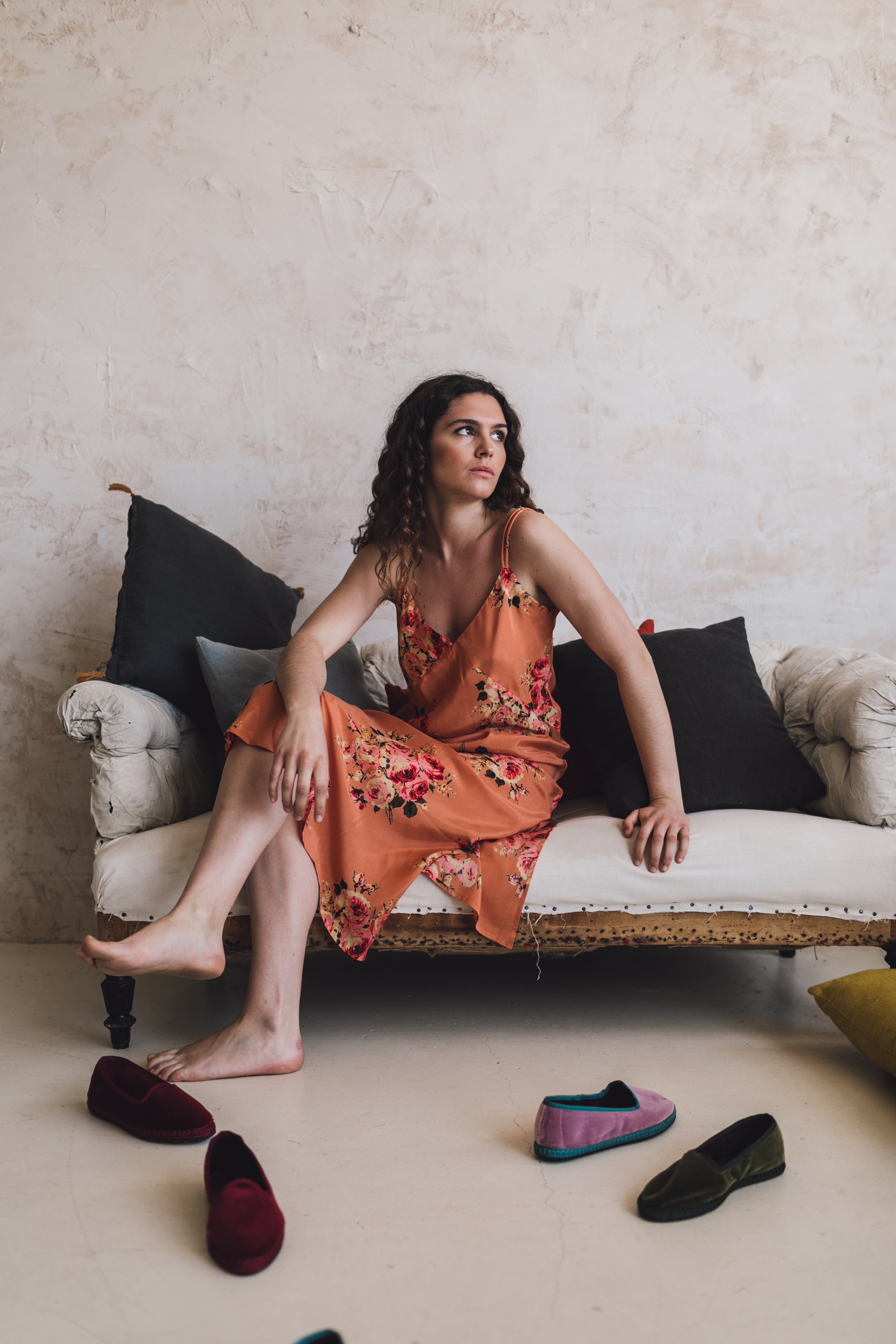 CAMISÓN FLORAL NUDE