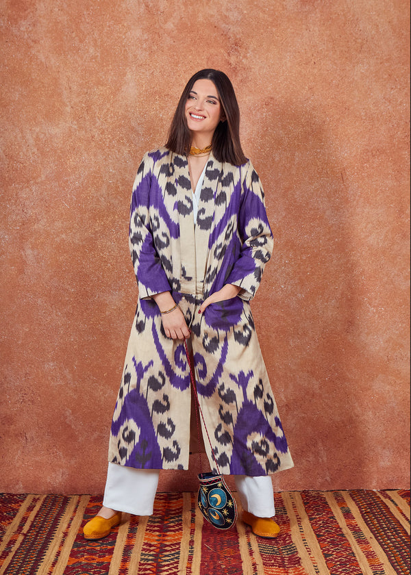 Chaqueta ikkat seda Violeta