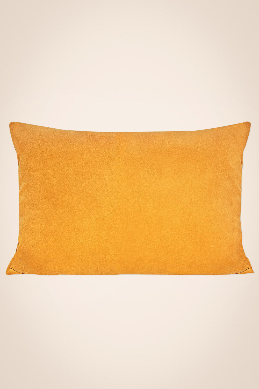 Funda cojín terciopelo curry