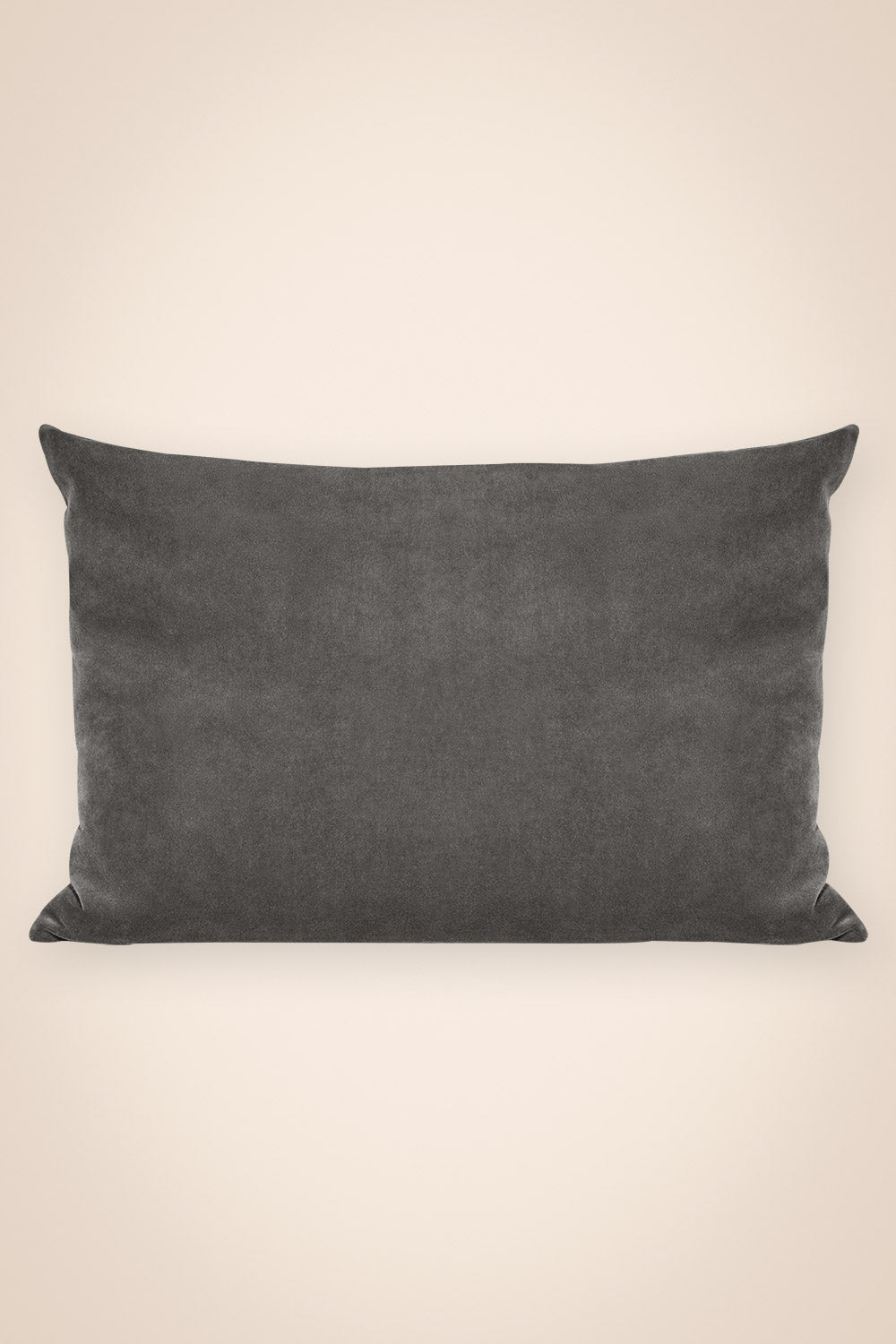 Funda cojín terciopelo gris